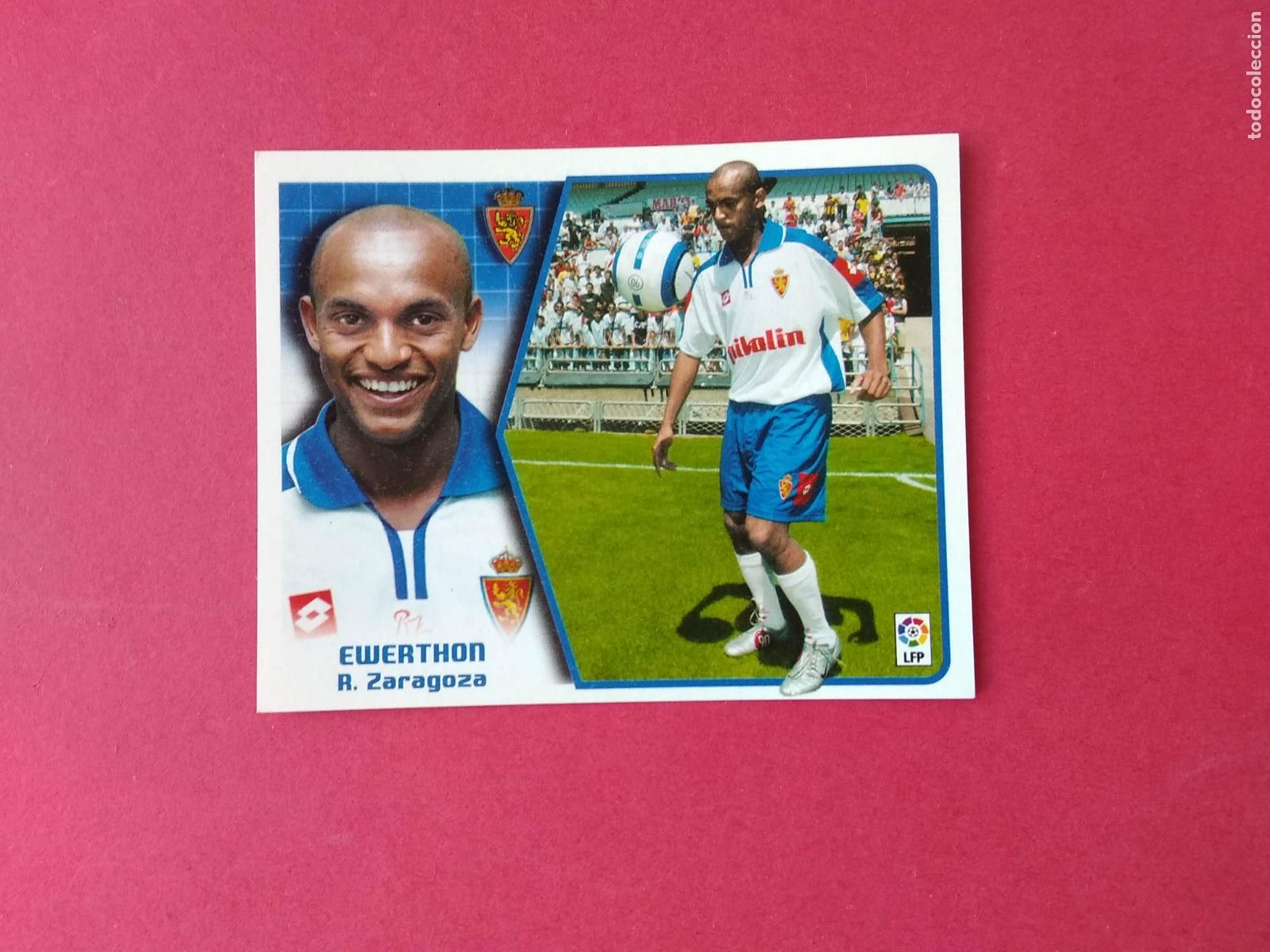 Cromos de F&uacute;tbol: CROMO DE FUTBOL EDICIONES ESTE LIGA 05 06 2005 2006 FICHAJE N&ordm; 5 EWERTHON ZARAGOZA NUNCA PEGADO