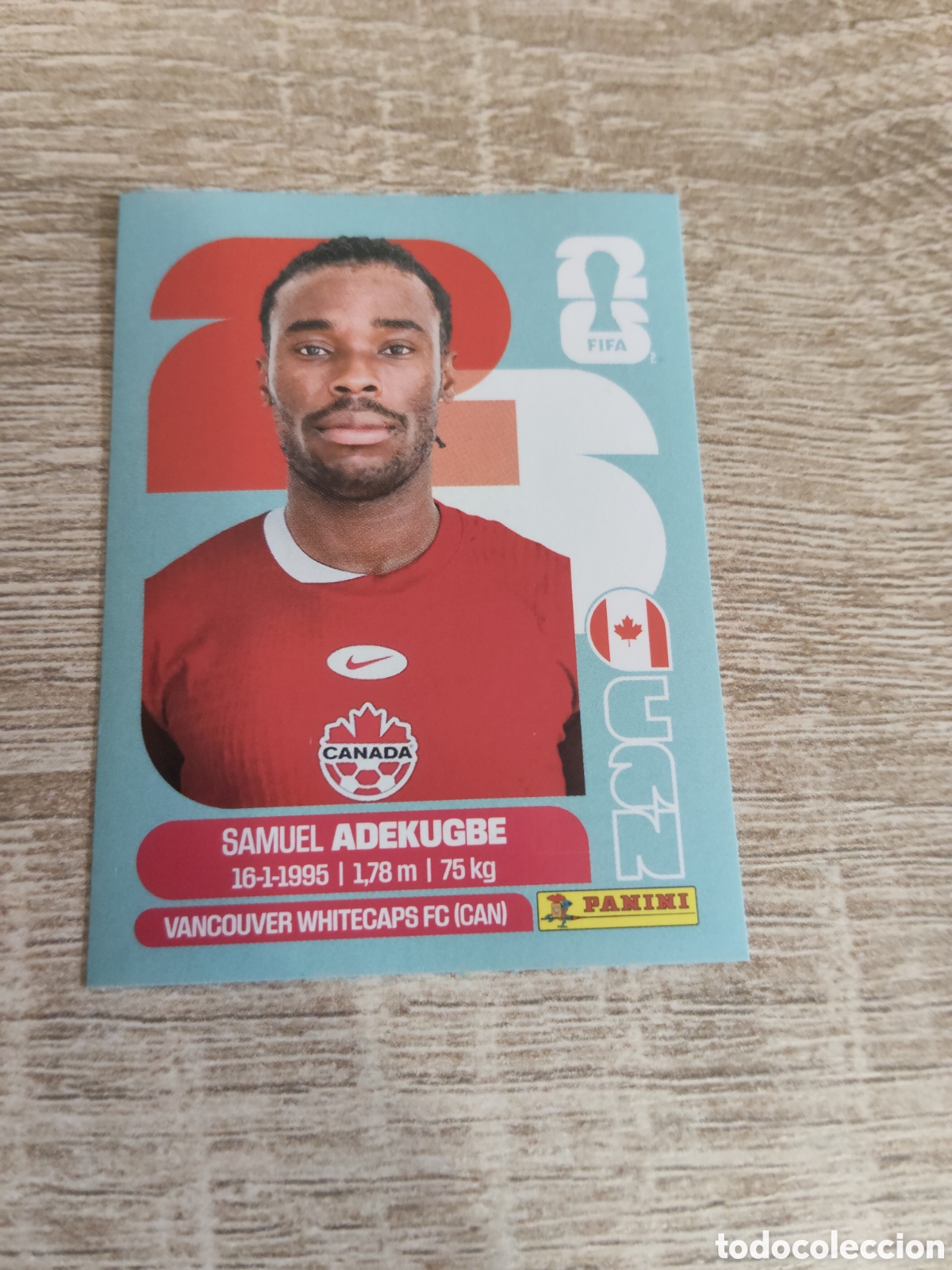 Cromos de F&uacute;tbol: Panini mundial 2026 CAN 5 Samuel Adekugbe Canad&aacute;