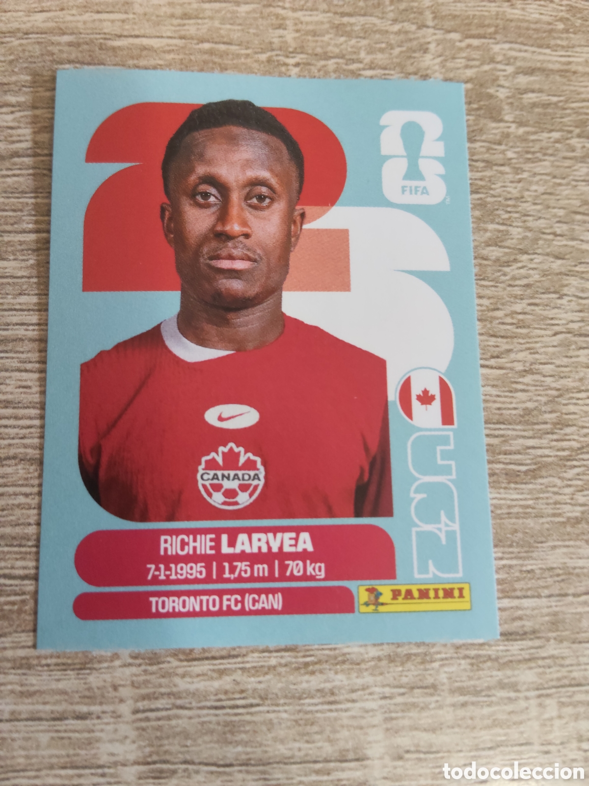 Cromos de F&uacute;tbol: Panini mundial 2026 CAN 6 Richie Larvea Canad&aacute;