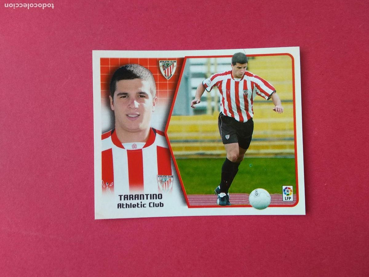Cromos de F&uacute;tbol: EDICIONES ESTE LIGA 05 06 2005 2006 CROMO NUNCA PEGADO FICHAJE N&ordm; 10 TARANTINO ATHLETIC DE BILBAO