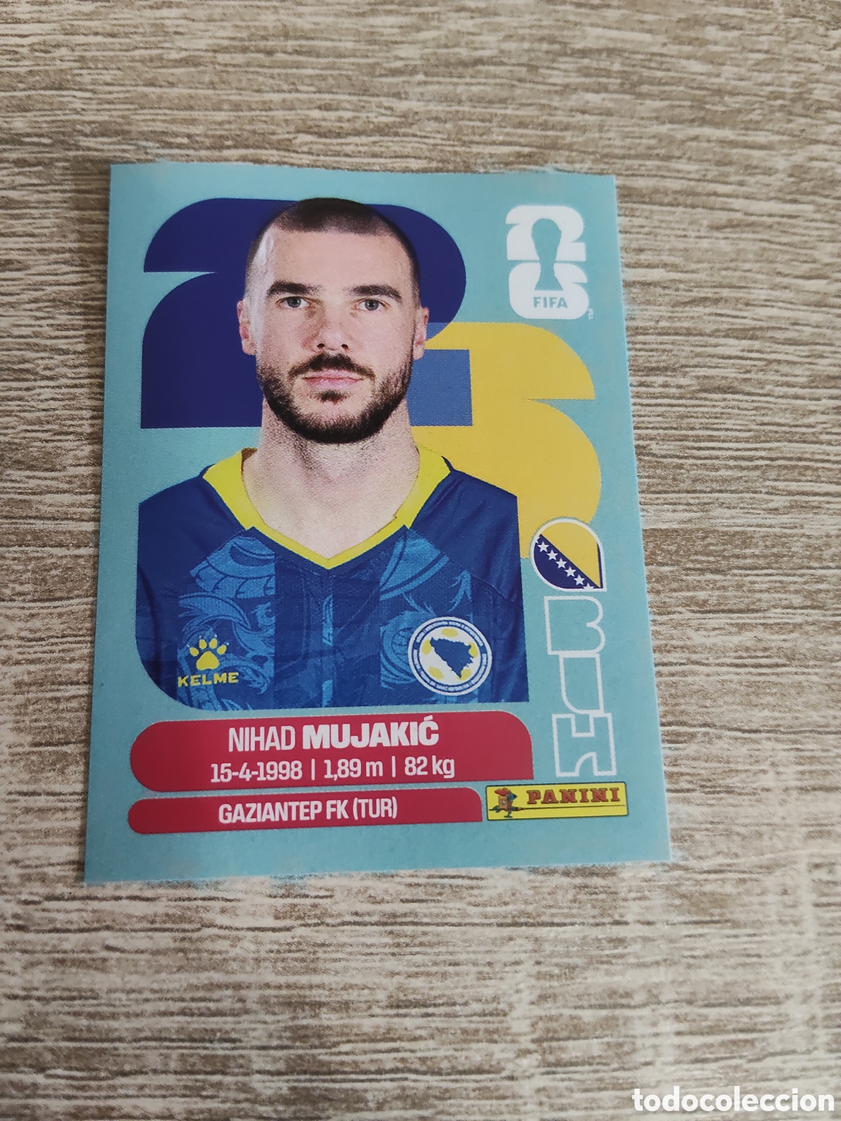 Cromos de F&uacute;tbol: Panini mundial 2026 BIH 6 Nihad Mujakic Bosnia Herzegovina