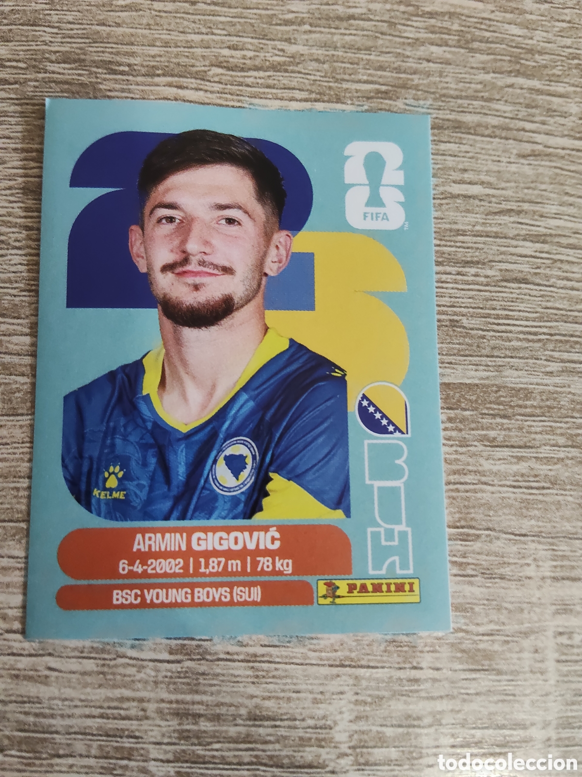 Cromos de F&uacute;tbol: Panini mundial 2026 BIH 10 Armin Gigovic Bosnia Herzegovina
