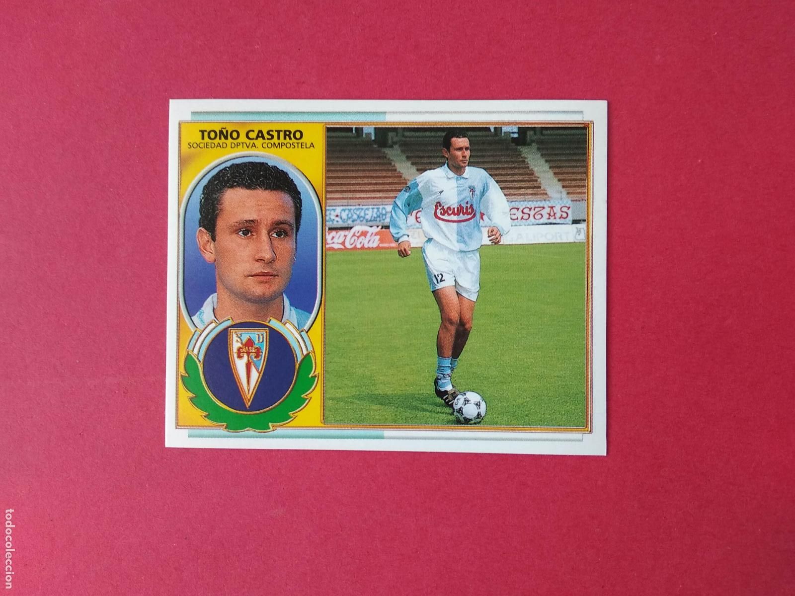 Cromos de F&uacute;tbol: EDICIONES ESTE LIGA 1996 1997 96 97 CROMO NUNCA PEGADO BAJA , TO&Ntilde;O CASTRO COMPOSTELA