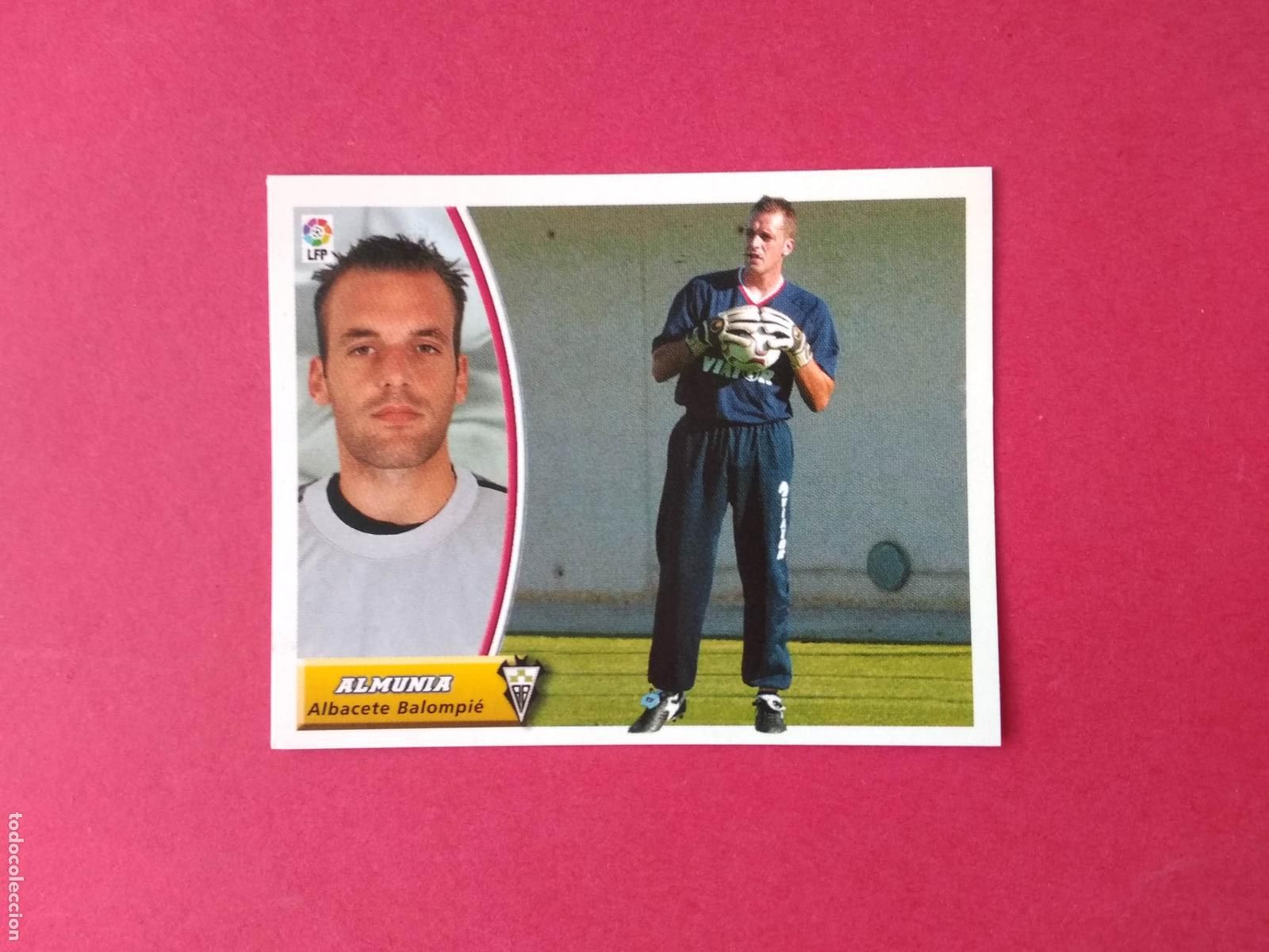 Cromos de F&uacute;tbol: CROMO DE FUTBOL EDICIONES ESTE LIGA 03 04 2003 2004 FICHAJE N&ordm; 9 ALMUNIA ALBACETE NUNCA PEGADO