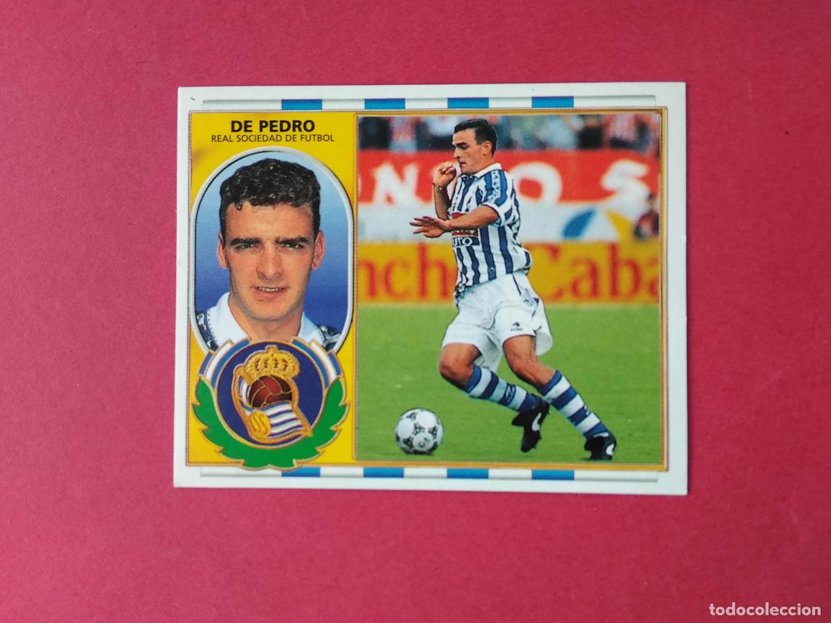 Figurine di Calcio: EDICIONES ESTE LIGA 96 97 1996 1997 CROMO NUNCA PEGADO REAL SOCIEDAD , DE PEDRO