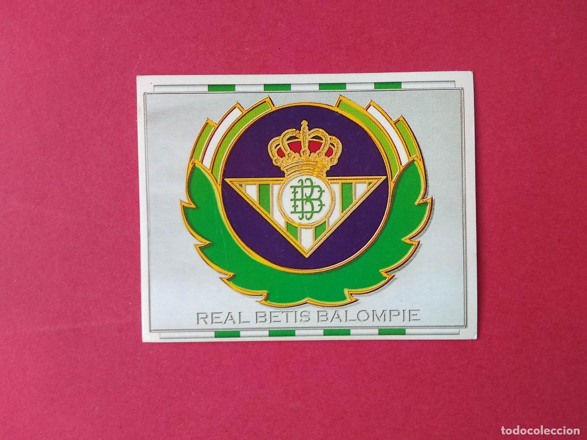 Figurine di Calcio: EDICIONES ESTE LIGA 96 97 1996 1997 CROMO NUNCA PEGADO REAL BETIS , ESCUDO