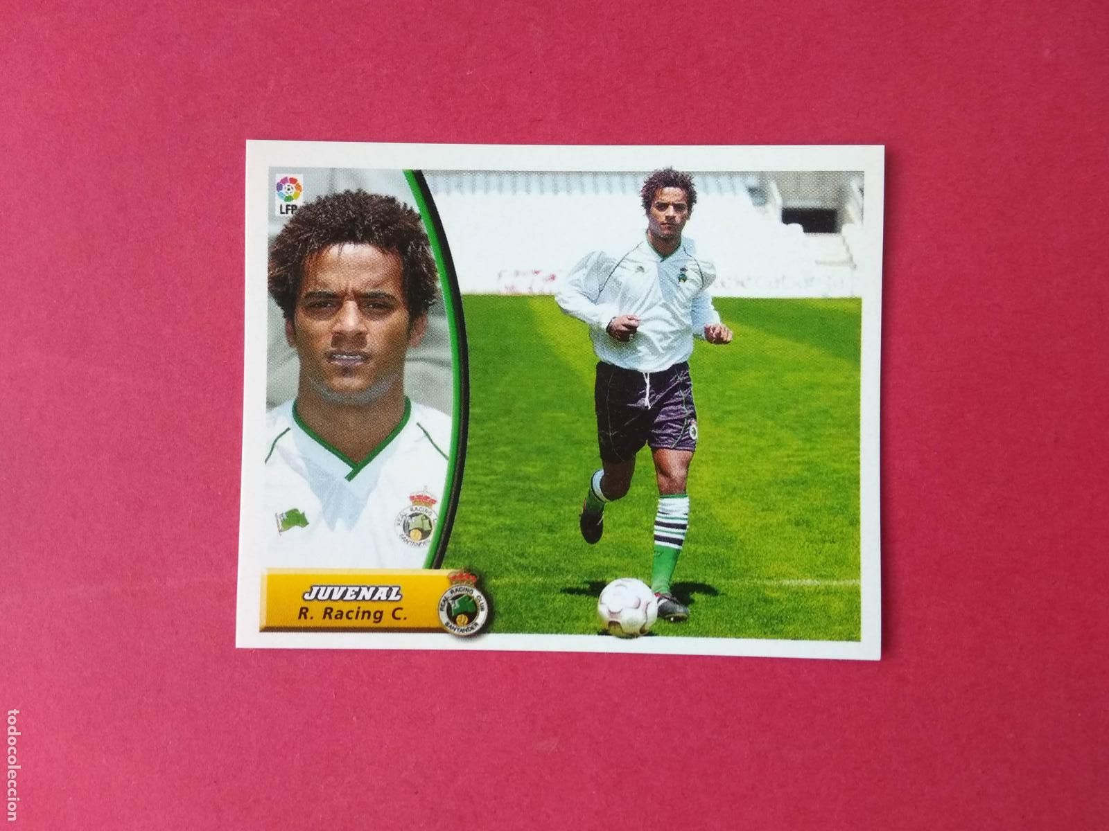 Cromos de F&uacute;tbol: EDICIONES ESTE LIGA 03 04 2003 2004 CROMO NUNCA PEGADO FICHAJE N&ordm; 16 JUVENAL RACING DE SANTANDER