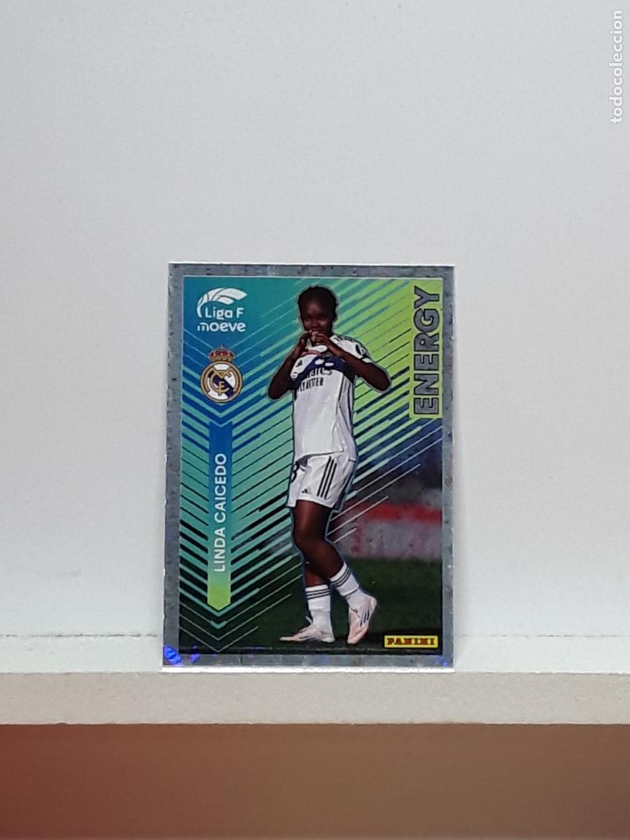 Cromos de F&uacute;tbol: LIGA FEMENINA 2025 2026 F 25 26 ALBUM PANINI LIGA N 344 REAL MADRID ENERGY LINDA CAICEDO