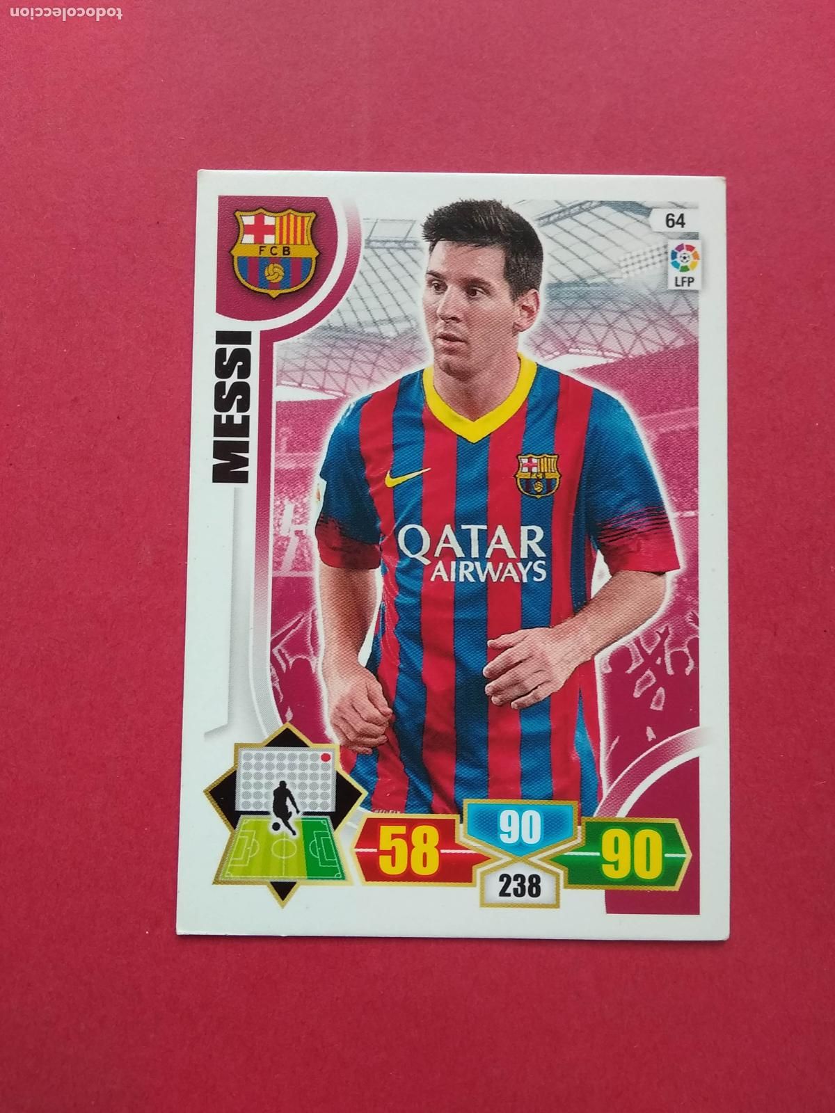Cromos de F&uacute;tbol: PANINI ADRENALYN LIGA 13 14 2013 2014 CROMO N&ordm; 64 MESSI BARCELONA