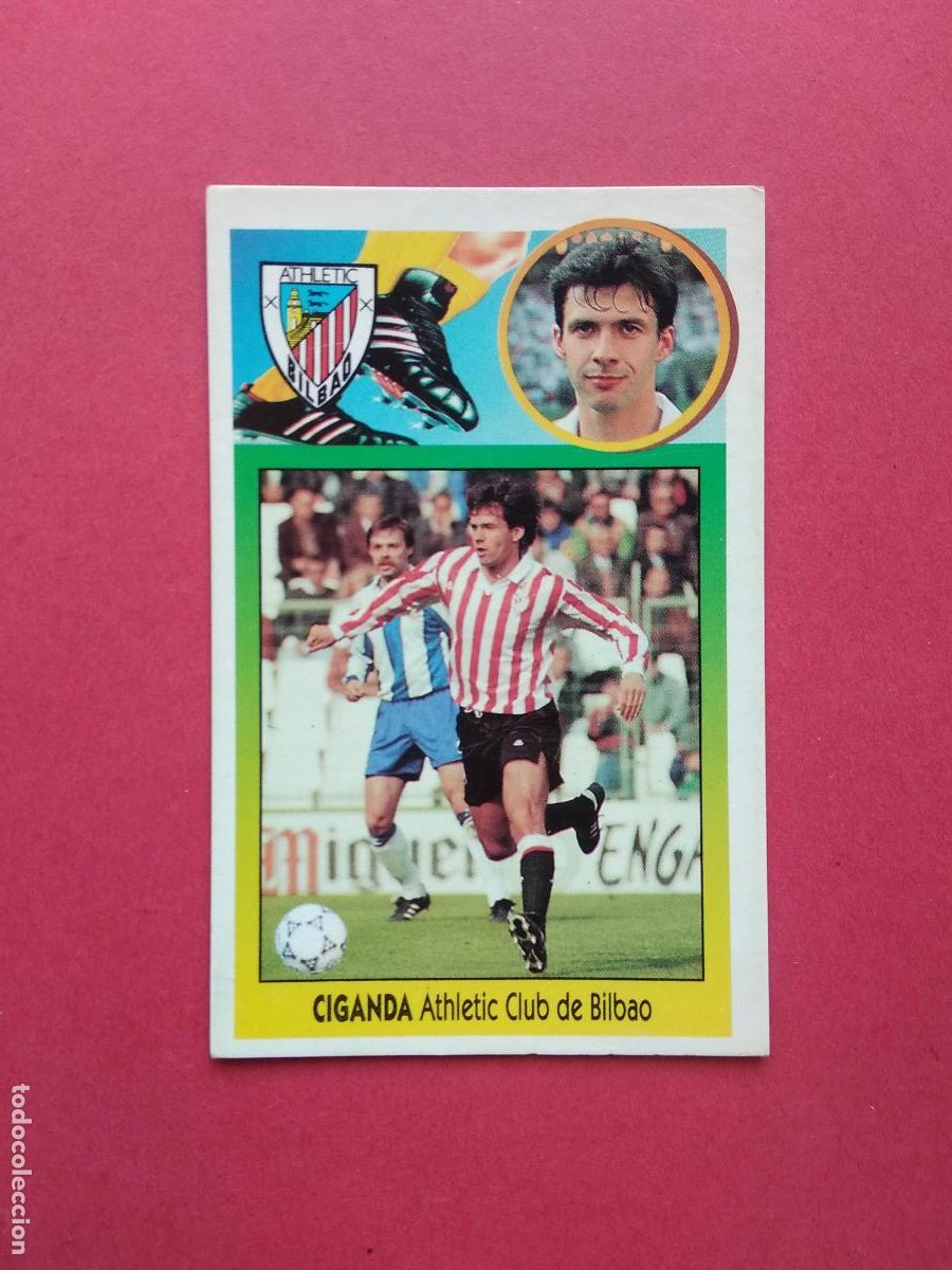 Cromos de F&uacute;tbol: EDICIONES ESTE LIGA 93 94 1993 1994 CROMO DE CARTON NUNCA PEGADO ATHLETIC DE BILBAO , CIGANDA