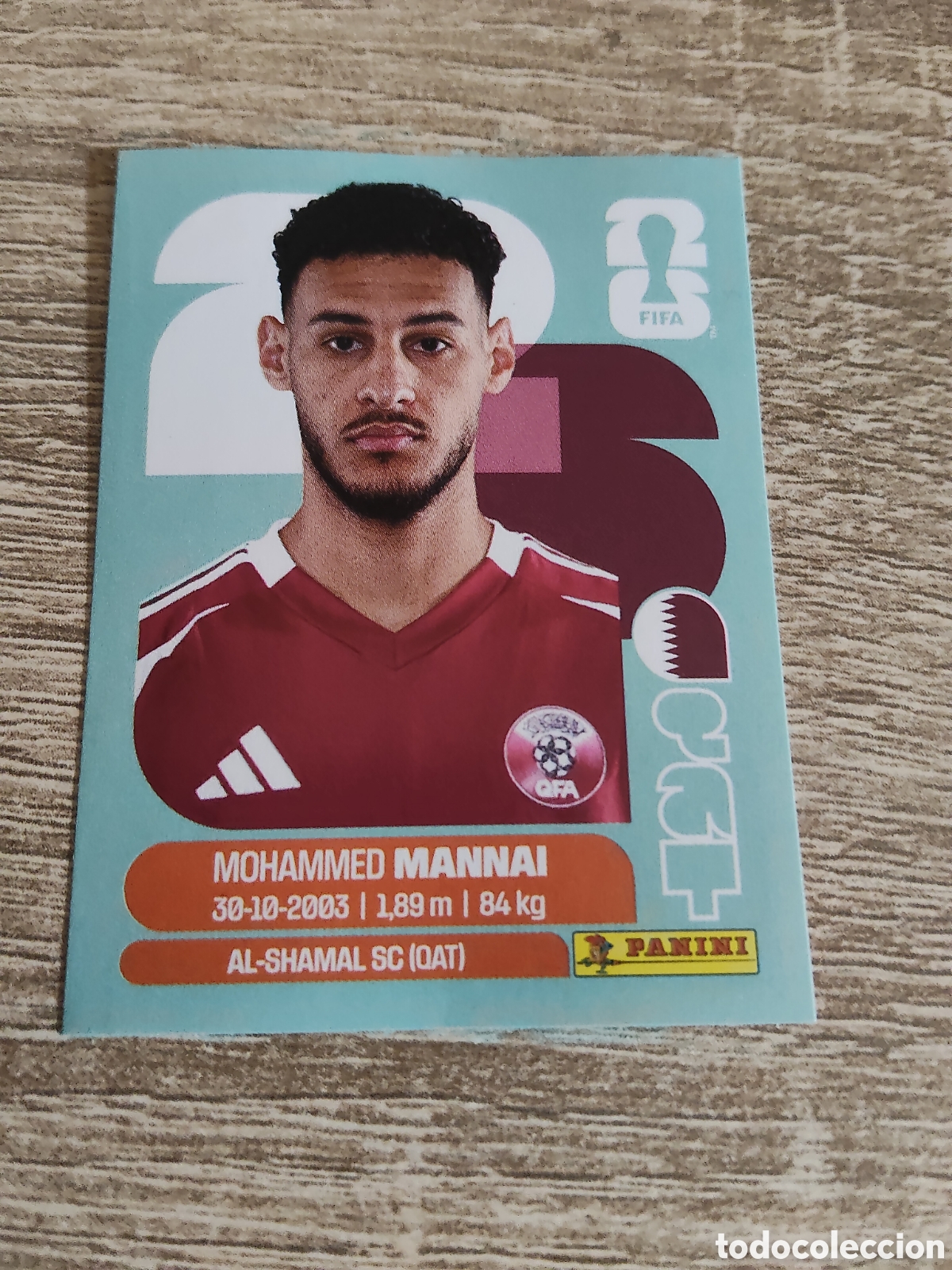 Cromos de F&uacute;tbol: Panini mundial 2026 QAT 8 Mohammed Mannai Qatar