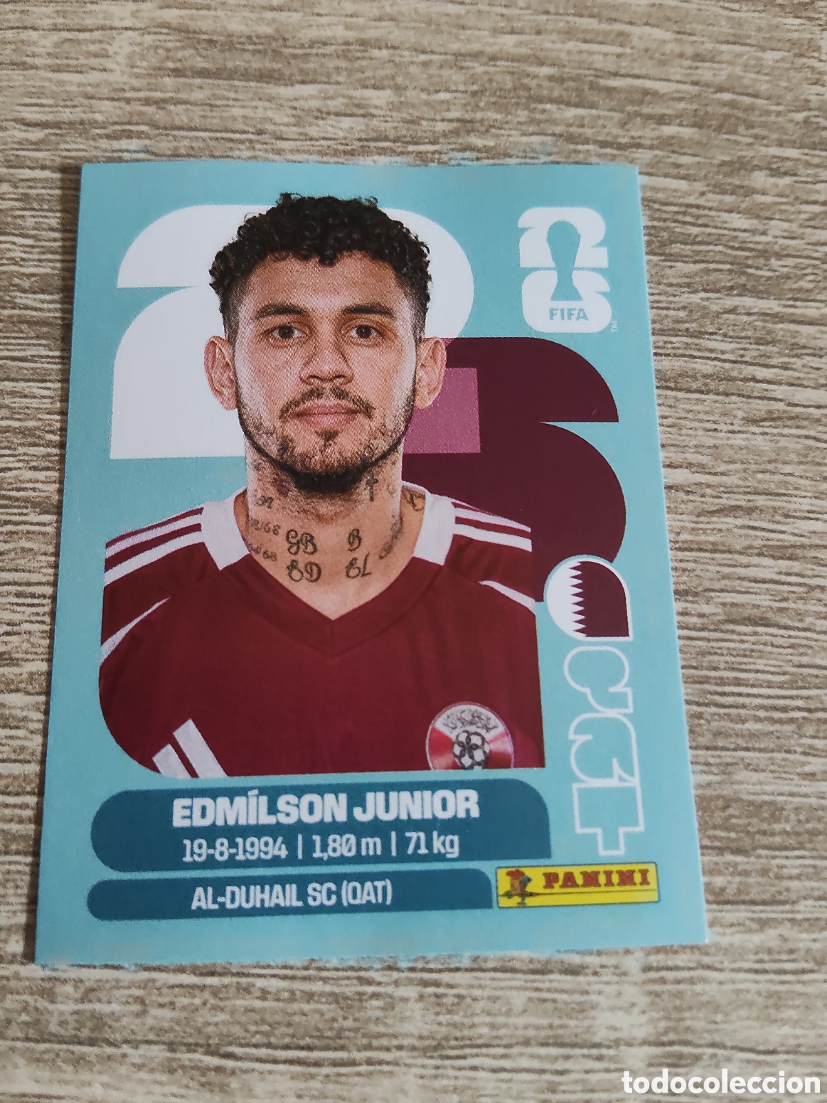 Cromos de F&uacute;tbol: Panini mundial 2026 QAT 17 Edmilson Junior Qatar