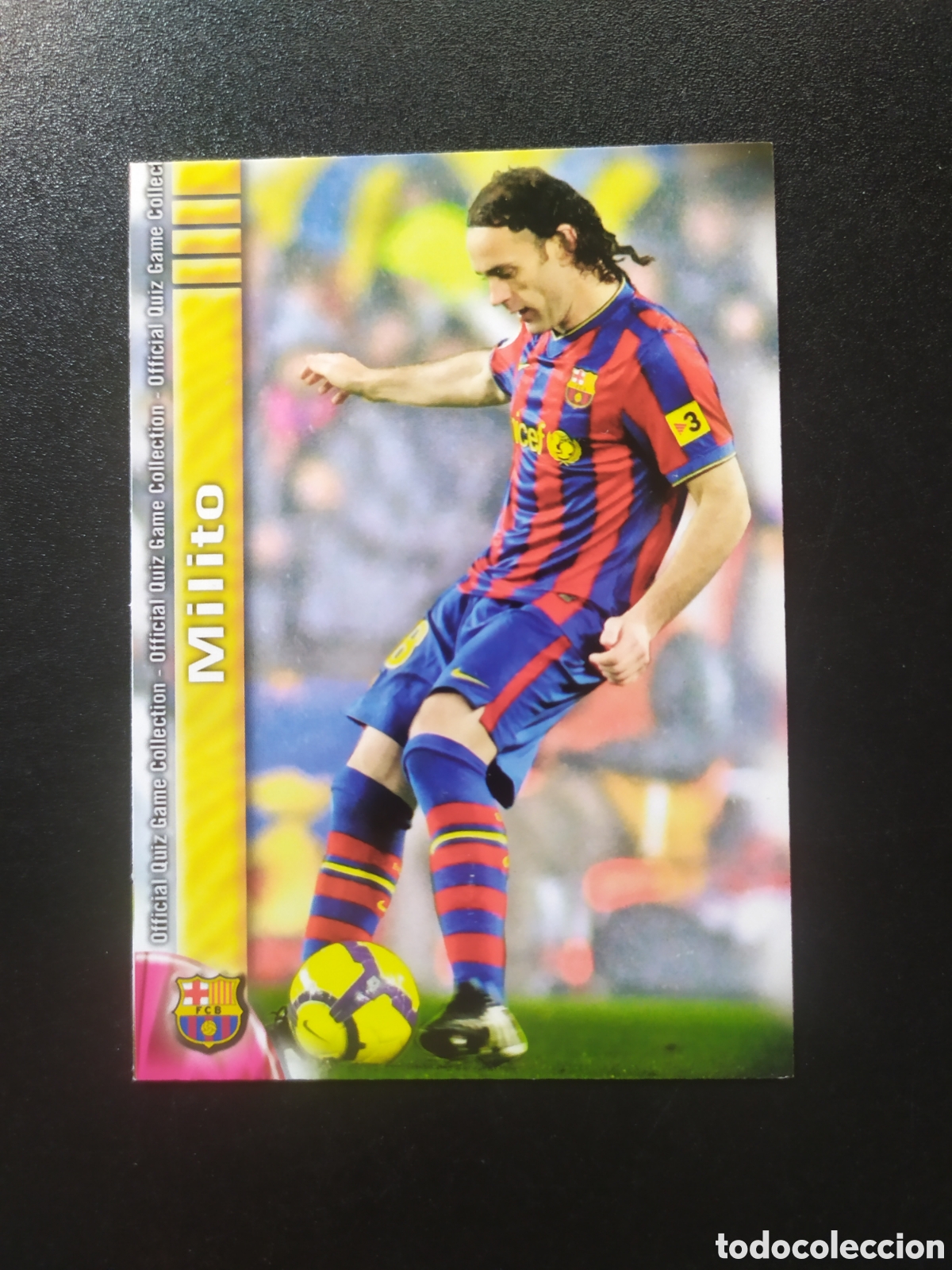 Figurine di Calcio: Mundicromo fichas liga 2009 2010 09 10 Milito n&deg; 1175 Barcelona