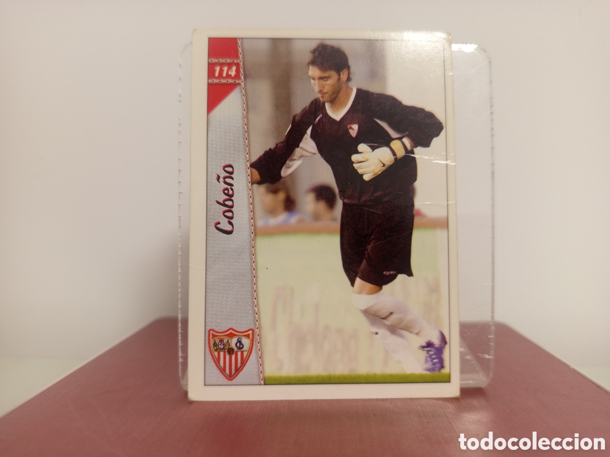 Cromos de F&uacute;tbol: ❇️ CROMO CARD ⚽ COBE&Ntilde;O SEVILLA 114 LAS FICHAS DE LA LIGA 06 07 2006 2007 MUNDICROMO ❇️