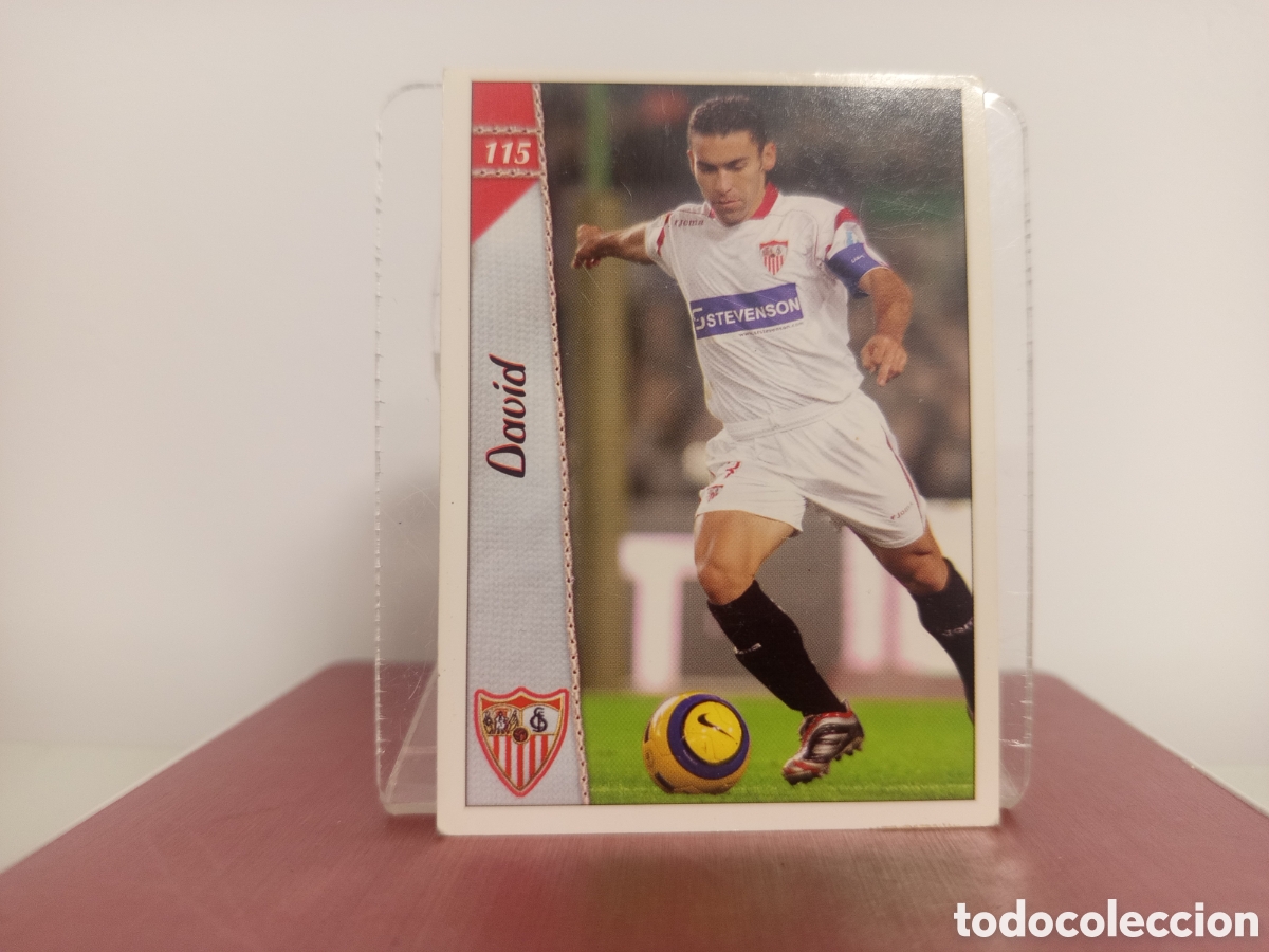Cromos de F&uacute;tbol: ❇️ CROMO CARD ⚽ DAVID SEVILLA 115 LAS FICHAS DE LA LIGA 06 07 2006 2007 MUNDICROMO ❇️