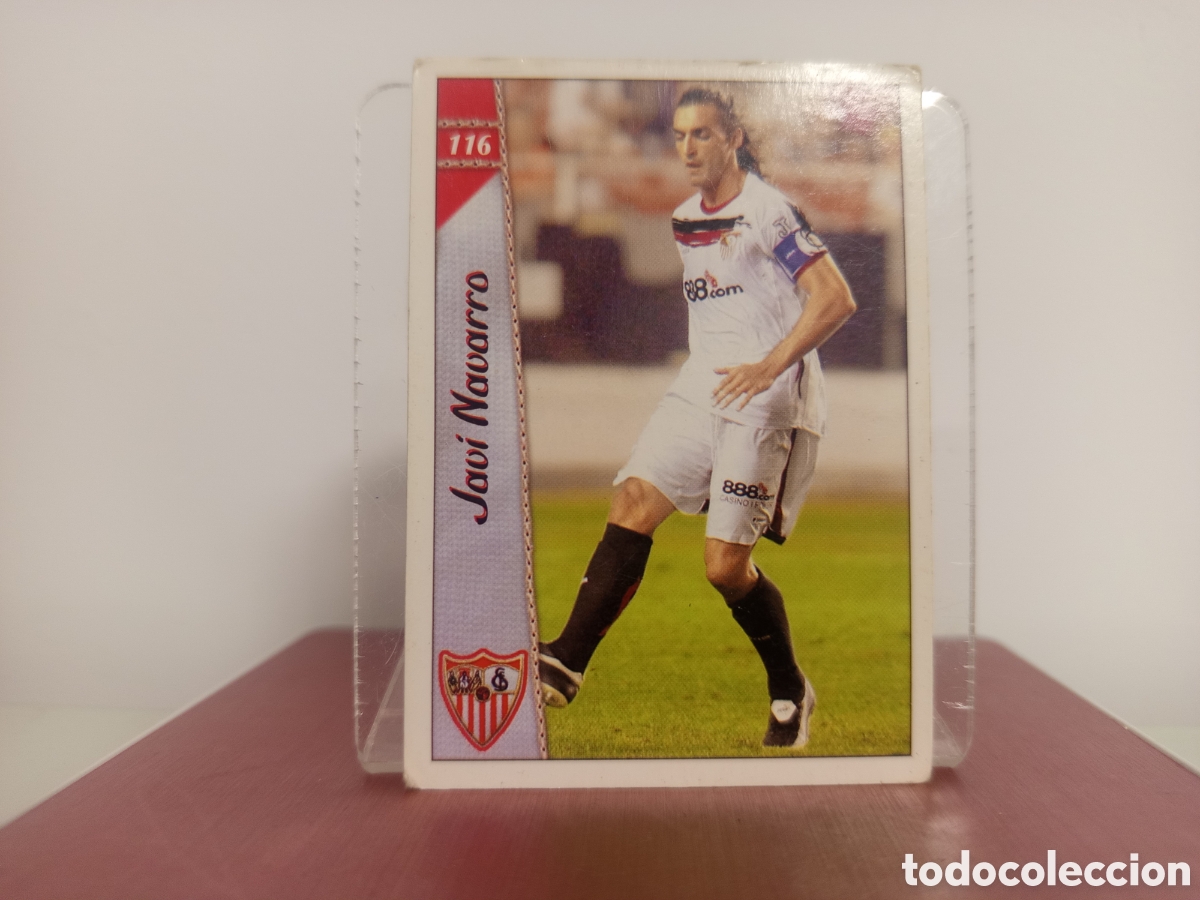 Cromos de F&uacute;tbol: ❇️ CROMO CARD ⚽ JAVI NAVARRO SEVILLA 116 LAS FICHAS DE LA LIGA 06 07 2006 2007 MUNDICROMO ❇️
