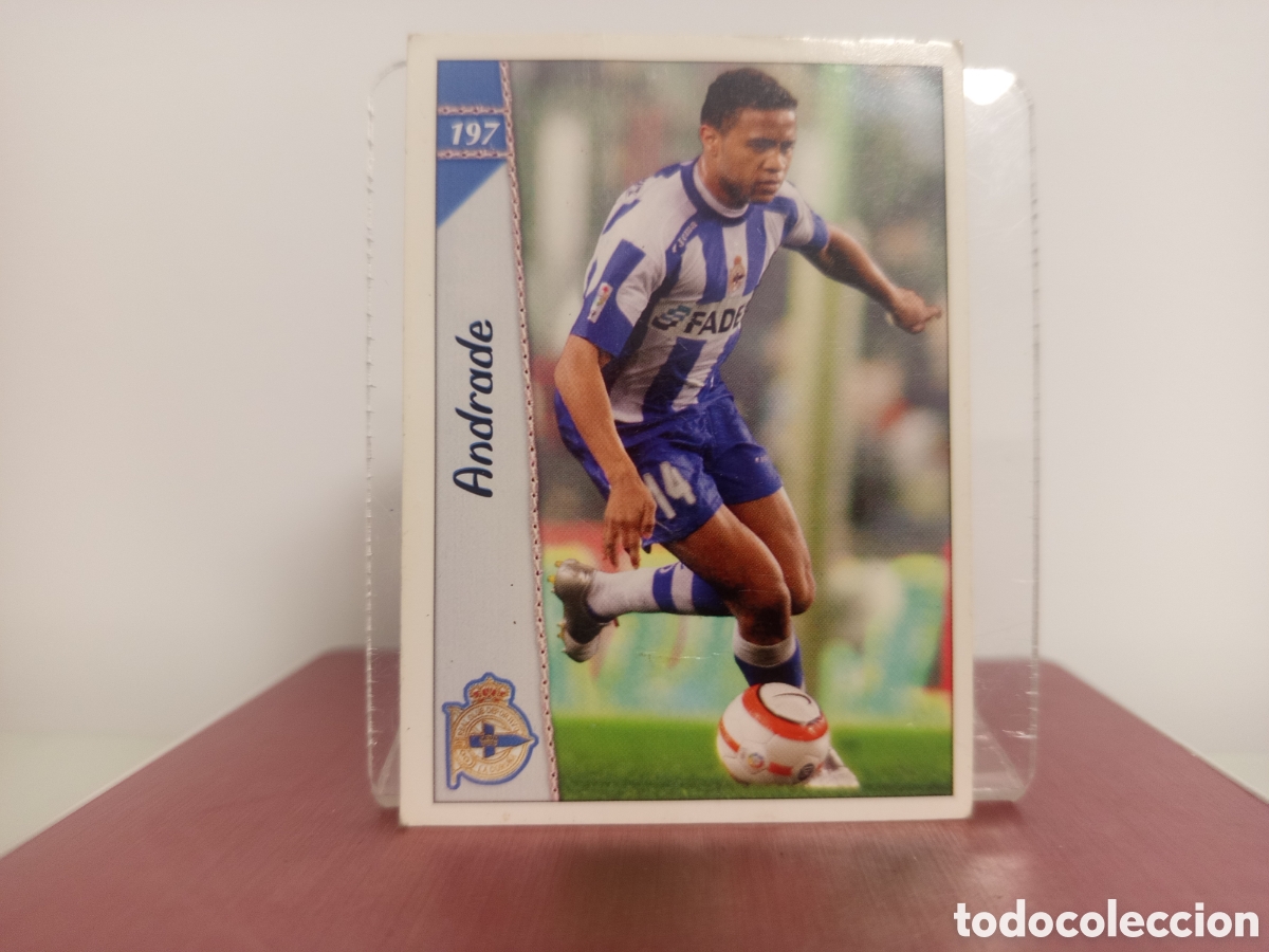 Cartes &agrave; collectionner de Football: ❇️ CROMO CARD ⚽ ANDRADE DEPORTIVO DE LA CORU&Ntilde;A 197 LAS FICHAS LIGA 06 07 2006 2007 MUNDICROMO ❇️