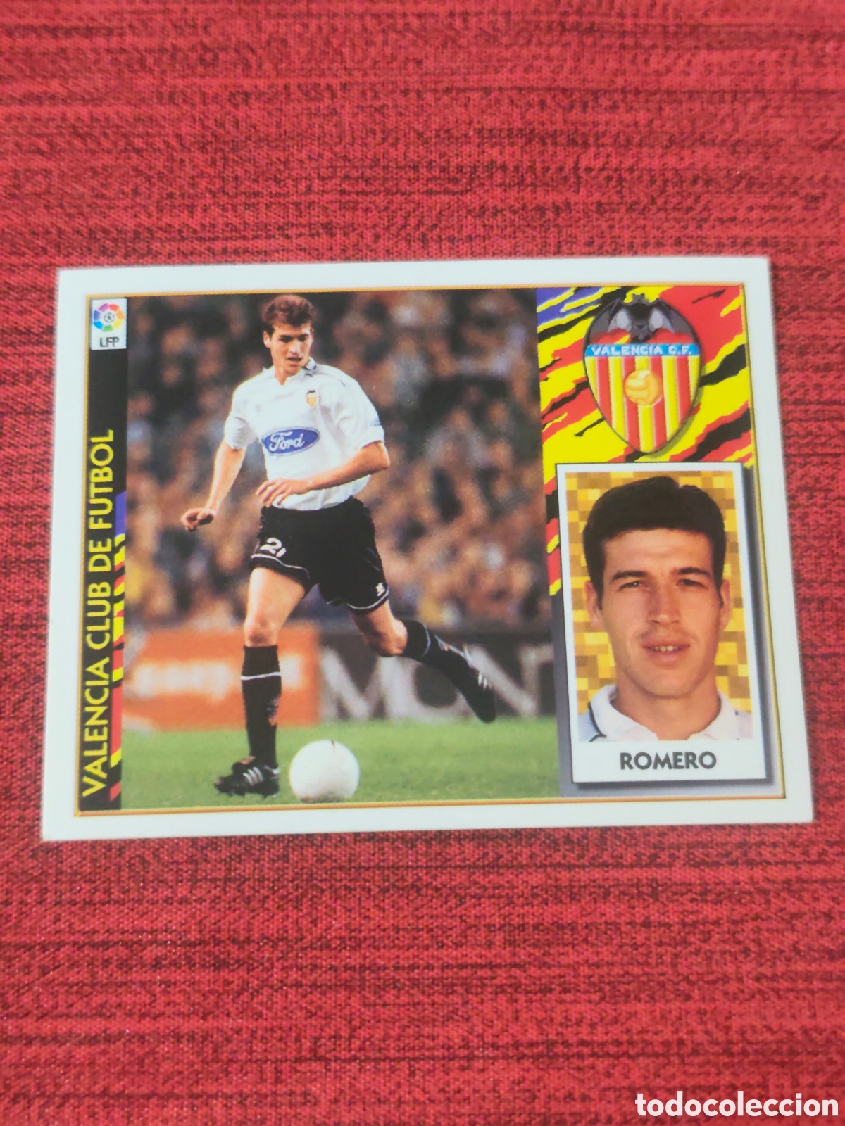Cromos de F&uacute;tbol: BAJA ROMERO VALENCIA EDICIONES ESTE 1997 1998