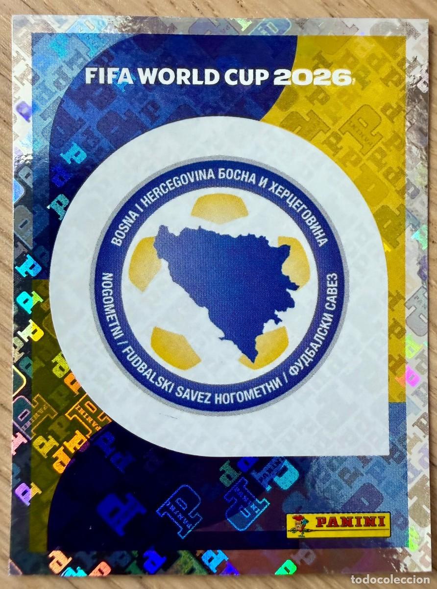 Cromos de F&uacute;tbol: BIH1 BIH 1 ESCUDO BOSNIA HERZEGOVINA MUNDIAL FIFA WORLD CUP 2026 26 STICKER PANINI CROMO SIN PEGAR