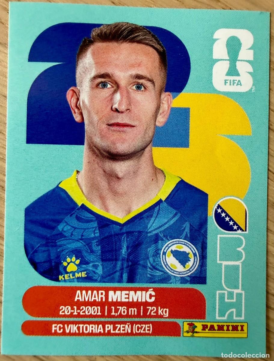 Cromos de F&uacute;tbol: BIH16 BIH 16 AMAR MEMIC BOSNIA HERZEGOVINA MUNDIAL FIFA WORLD CUP 2026 26 STICKER PANINI SIN PEGAR
