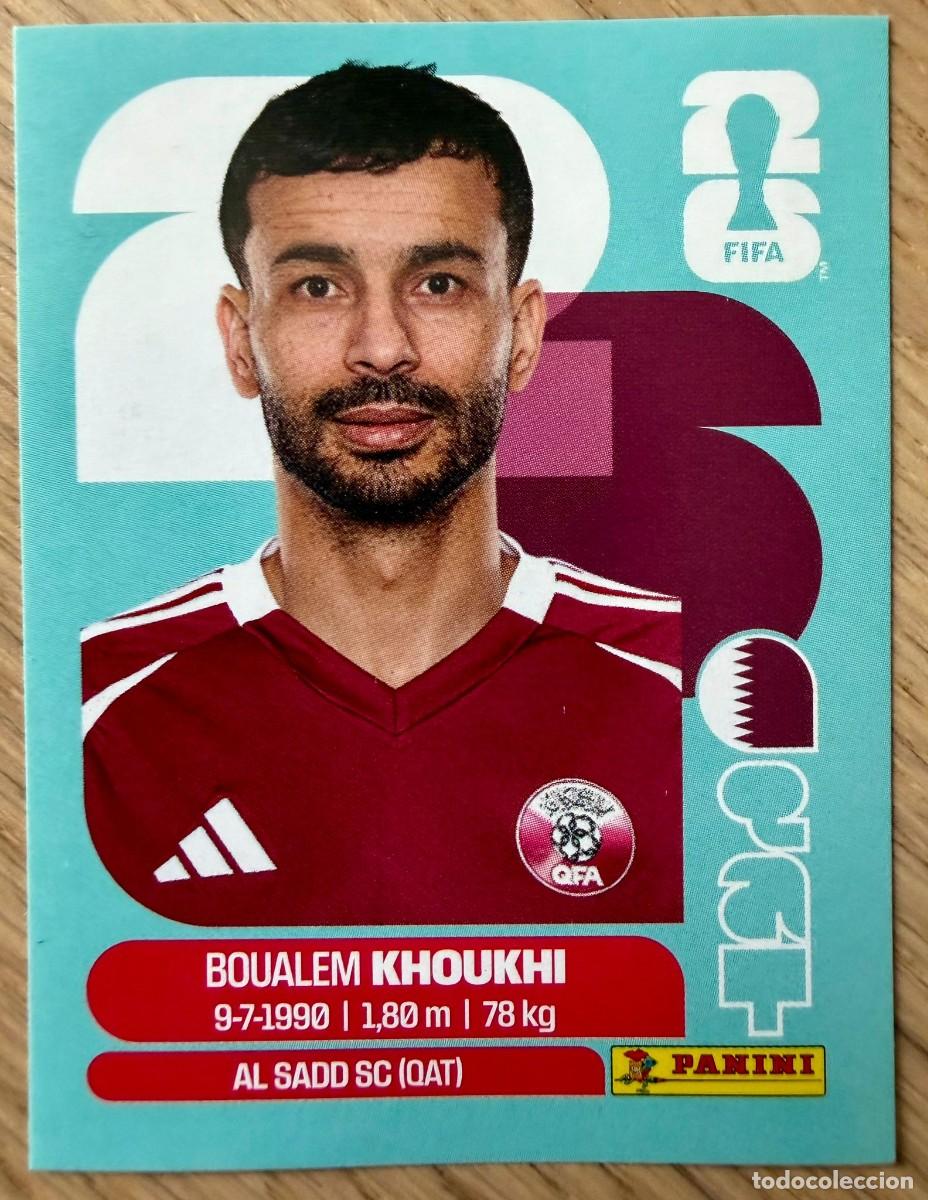 Figurine di Calcio: QAT6 QAT 6 KHOUKHI QATAR MUNDIAL FIFA WORLD CUP 2026 26 STICKER CROMO PANINI SIN PEGAR