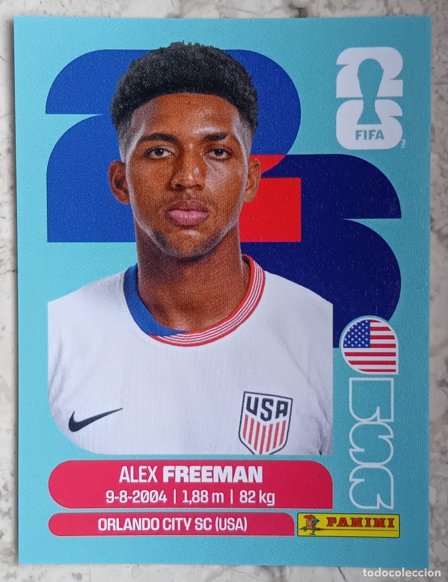 Cromos de F&uacute;tbol: Figurina Panini 2026 Cromo World Cup Usa Mundial 2026 Alex Freeman USA n USA 6