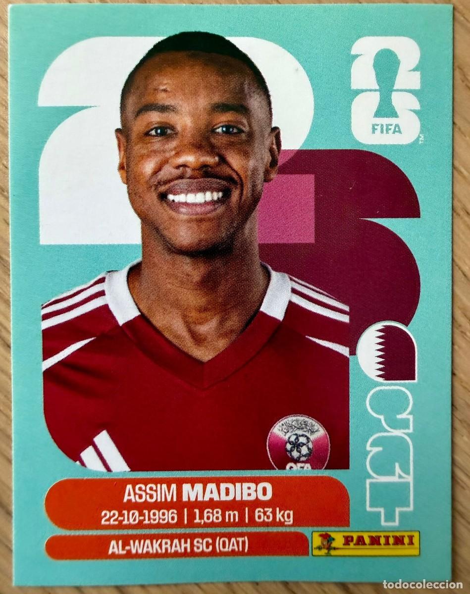 Cromos de F&uacute;tbol: QAT11 QAT 11 ASSIM MADIBO QATAR MUNDIAL FIFA WORLD CUP 2026 26 STICKER CROMO PANINI SIN PEGAR