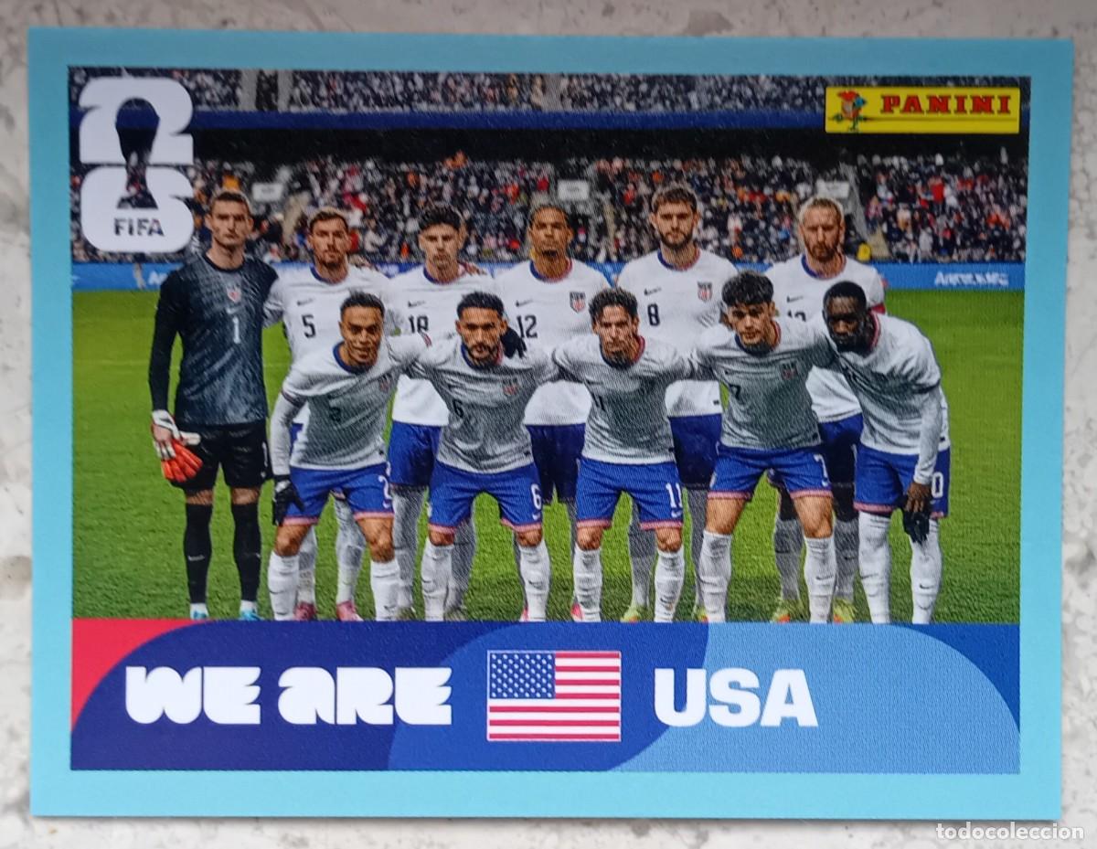 Cromos de F&uacute;tbol: Figurina Panini 2026 Cromo World Cup Usa Mundial 2026 Team squadra alineaci&oacute;n USA n USA 13