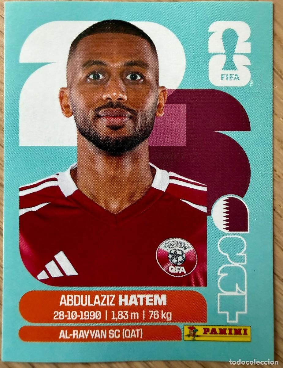 Cromos de F&uacute;tbol: QAT15 QAT 15 ABDULAZIZ HATEM QATAR MUNDIAL FIFA WORLD CUP 2026 26 STICKER CROMO PANINI SIN PEGAR