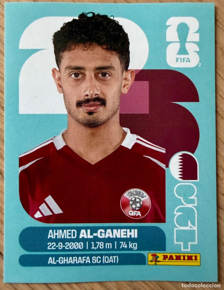 Cromos de F&uacute;tbol: QAT19 QAT 19 AHMED AL GANEHI QATAR MUNDIAL FIFA WORLD CUP 2026 26 STICKER CROMO PANINI SIN PEGAR