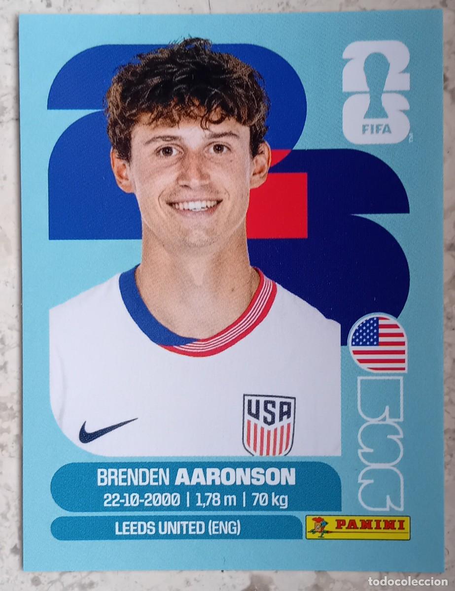 Cromos de F&uacute;tbol: Figurina Panini 2026 Cromo World Cup Usa Mundial 2026 Brenden Aaronson USA n USA 17