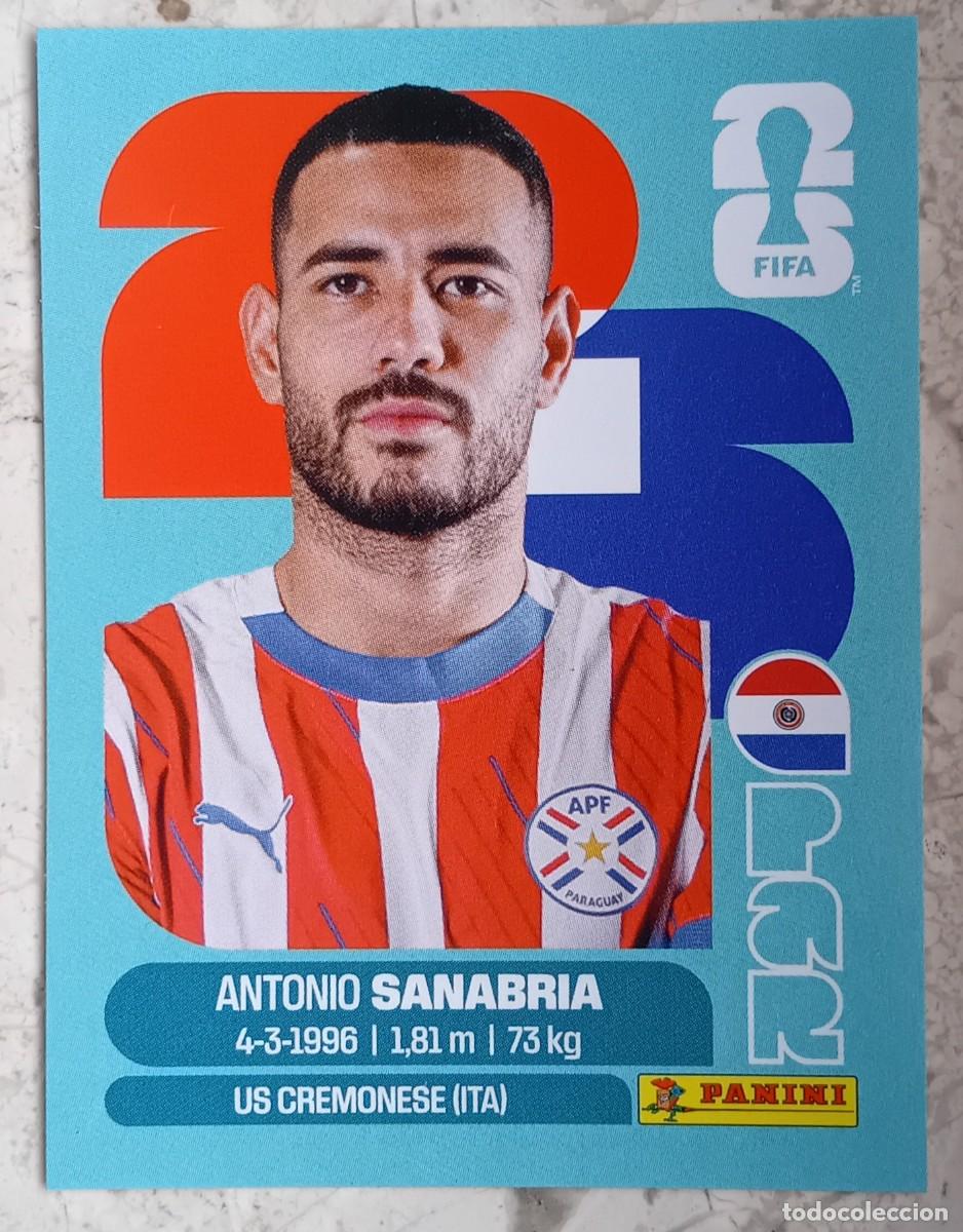 Cromos de F&uacute;tbol: Figurina Panini 2026 Cromo World Cup Usa Mundial 2026 Antonio Sanabria Paraguay n PAR 20