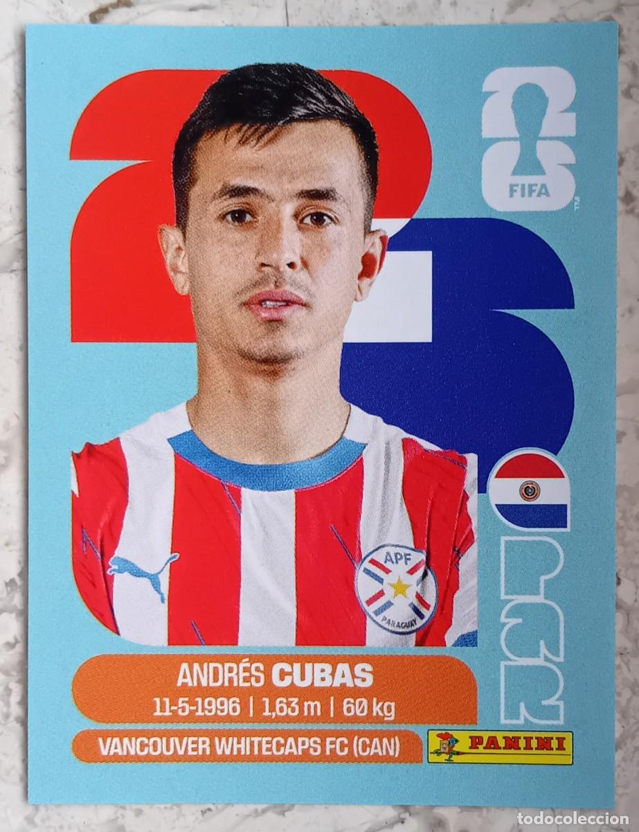 Cromos de F&uacute;tbol: Figurina Panini 2026 Cromo World Cup Usa Mundial 2026 Andr&eacute;s Cubas Paraguay n PAR 12