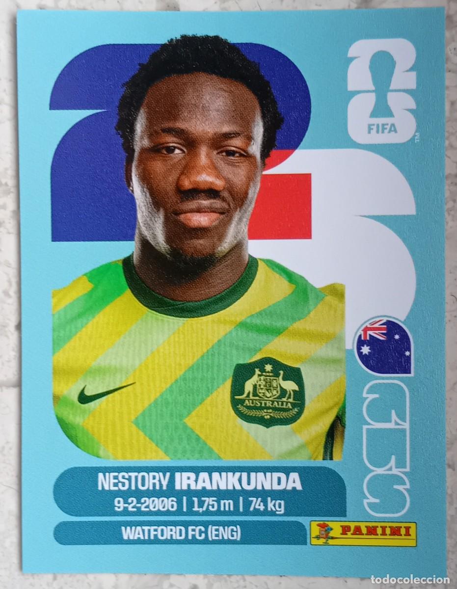 Cromos de F&uacute;tbol: Figurina Panini 2026 Cromo World Cup Usa Mundial 2026 Nestory Irankunda Australia n AUS 19