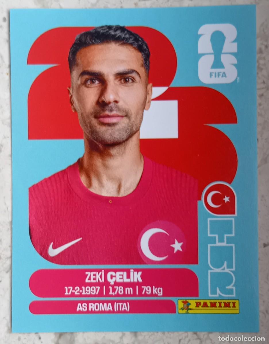 Cromos de F&uacute;tbol: Figurina Panini 2026 Cromo World Cup Usa Mundial 2026 Zeki Celik Turkiye n TUR 4
