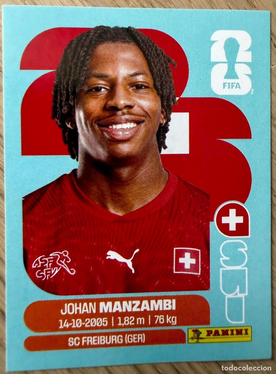 Cromos de Futebol: SUI15 SUI 15 JOHAN MANZAMBI SUIZA MUNDIAL FIFA WORLD CUP 2026 26 STICKER CROMO PANINI SIN PEGAR
