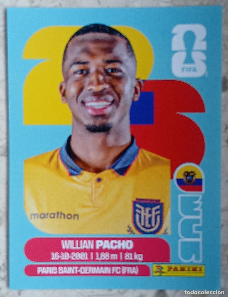 Cromos de F&uacute;tbol: Figurina Panini 2026 Cromo World Cup Usa Mundial 2026 Willian Pacho Ecuador n ECU 6