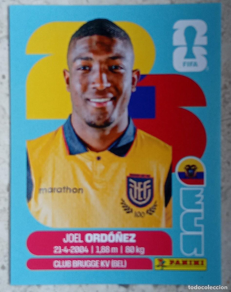 Cromos de F&uacute;tbol: Figurina Panini 2026 Cromo World Cup Usa Mundial 2026 Joel Ordo&ntilde;ez Ecuador n ECU 8