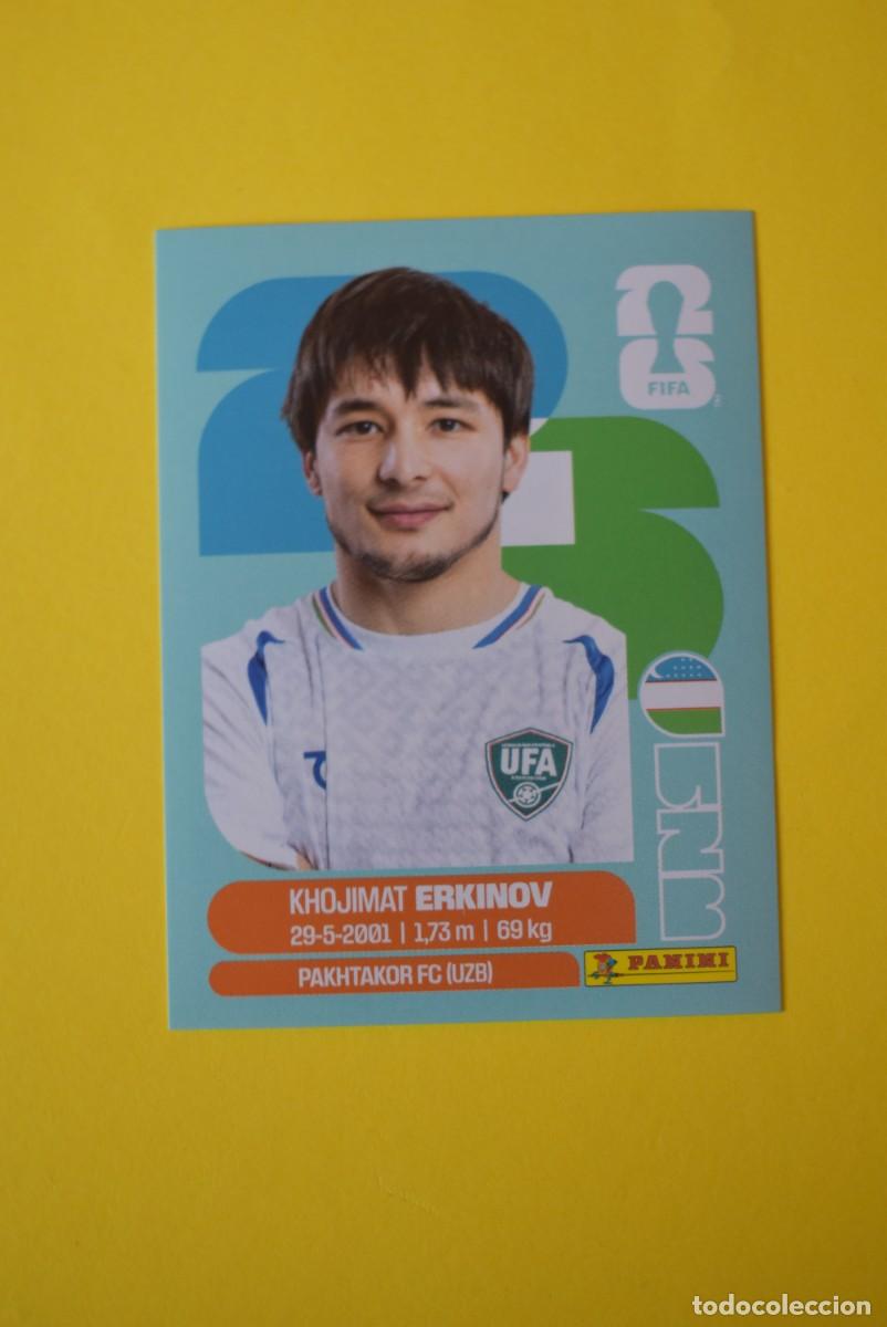 Cromos de F&uacute;tbol: Cromo FIFA World Cup 2026. Mundial 2026. Erkinov. Uzbekist&aacute;n. UZB 15. Panini