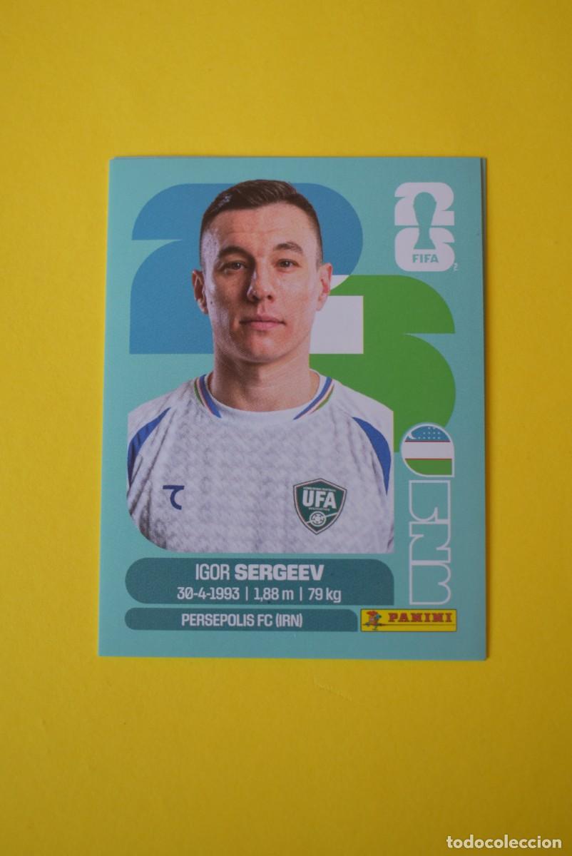 Cromos de F&uacute;tbol: Cromo FIFA World Cup 2026. Mundial 2026. Sergeev. Uzbekist&aacute;n. UZB 19. Panini