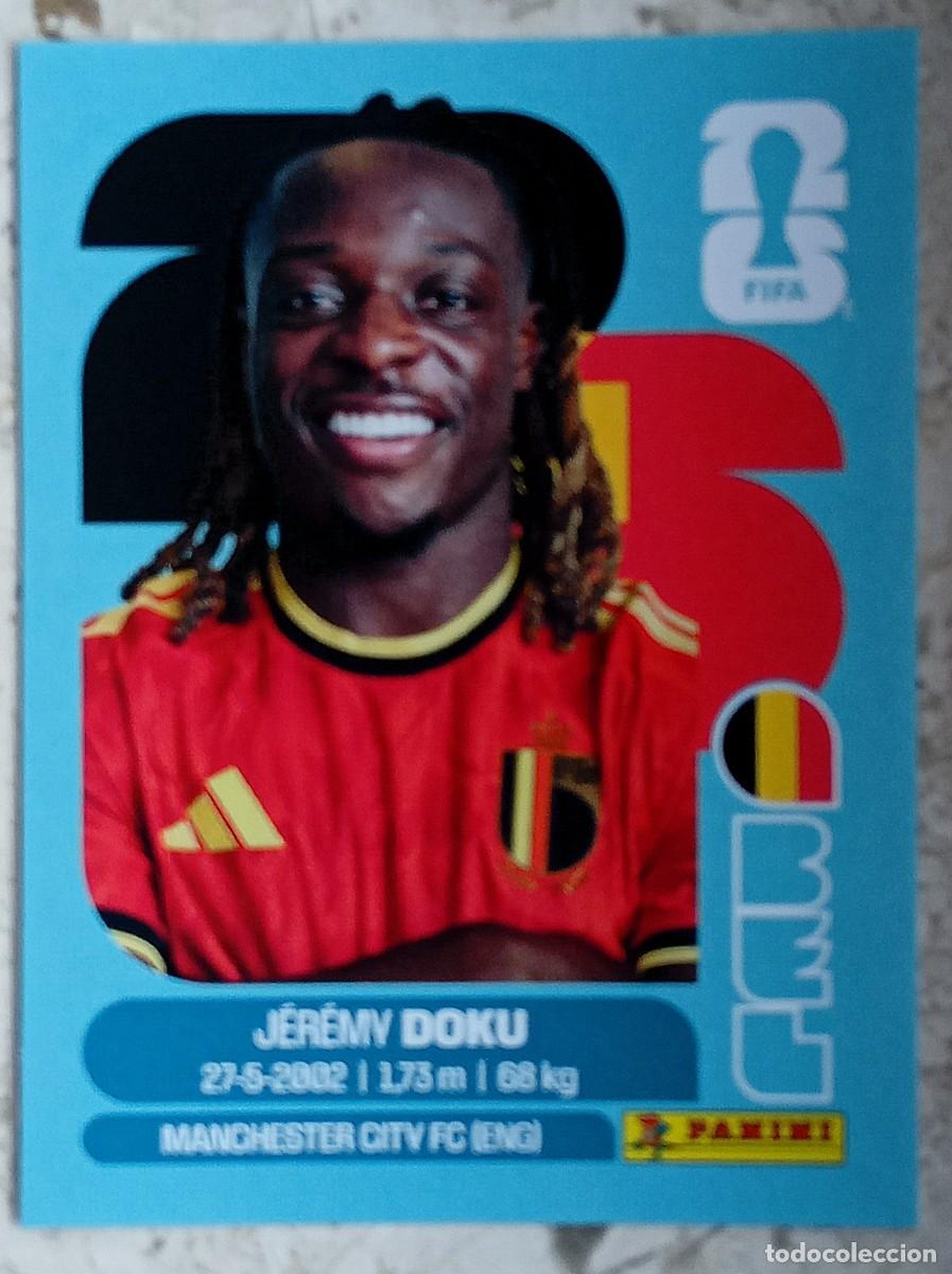 Cromos de F&uacute;tbol: Figurina Panini 2026 Cromo World Cup Usa Mundial 2026 Jeremy Doku Belgium n BEL 16