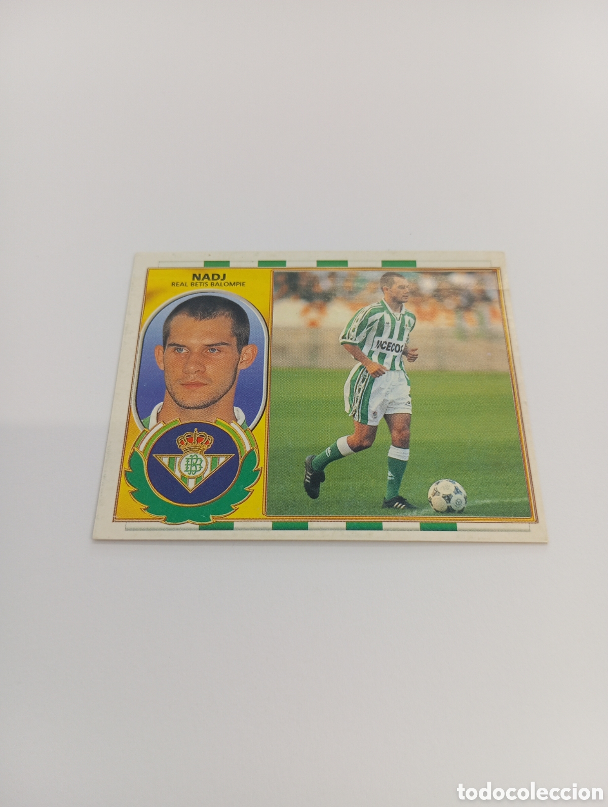 Cromos de F&uacute;tbol: NADJ COLOCA Betis Liga Este 1996 1997 PANINI 96 97