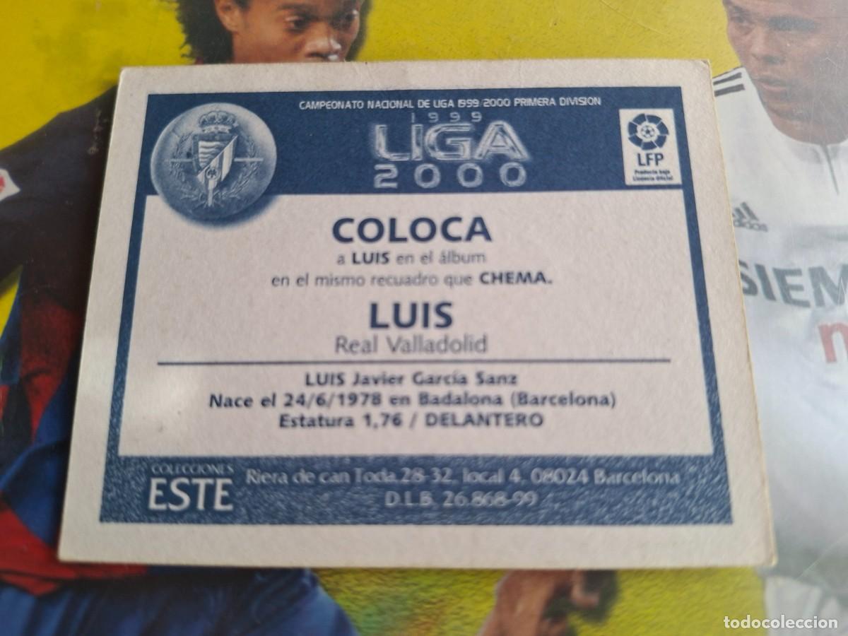 Cromos de f&uacute;tbol: Luis Garc&iacute;a coloca con error Este 99/2000 - Foto 2