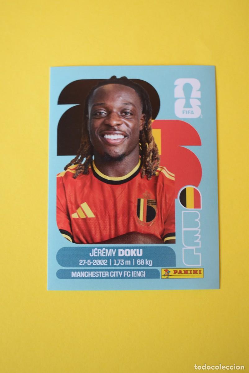 Cromos de F&uacute;tbol: Cromo FIFA World Cup 2026. Mundial 2026. Doku. B&eacute;lgica. BEL 16. Panini