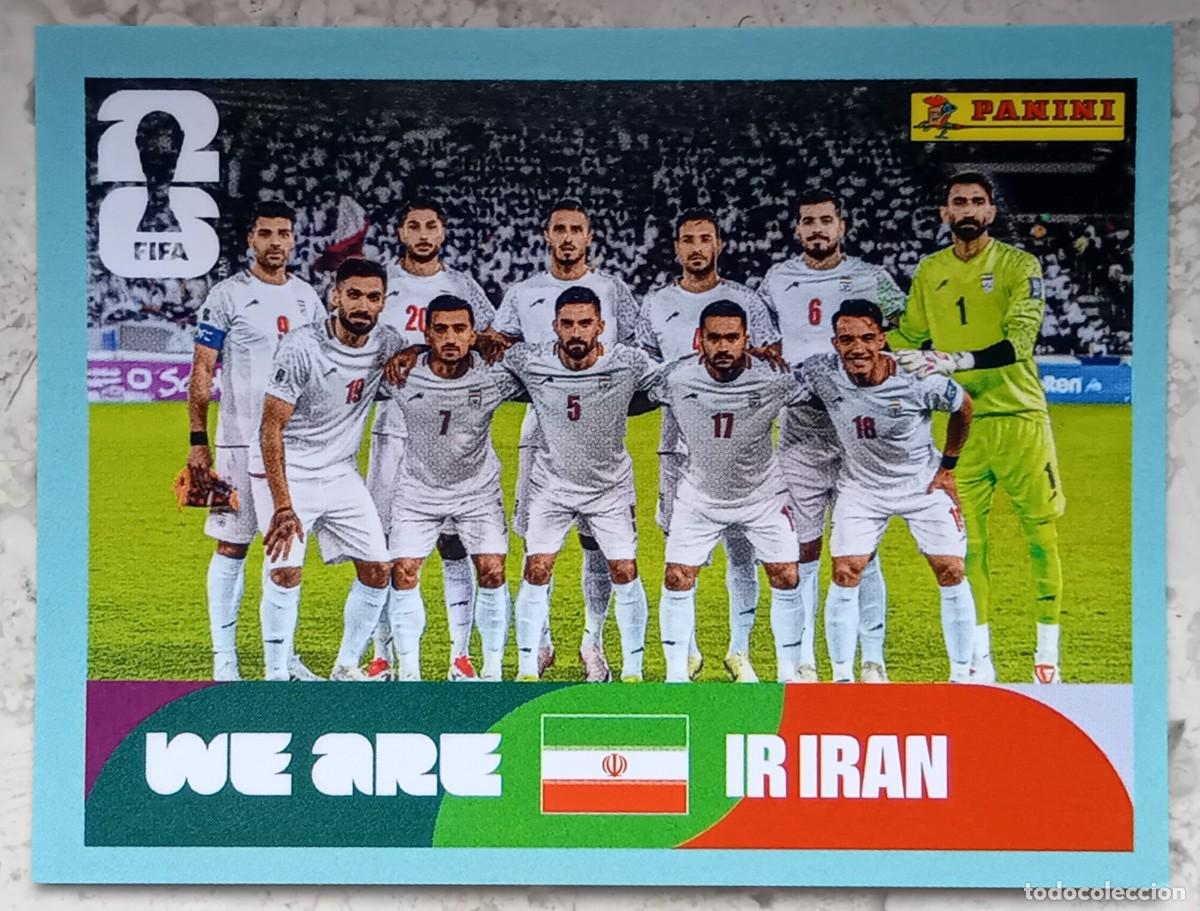 Cromos de F&uacute;tbol: Figurina Panini 2026 Cromo World Cup Usa Mundial 2026 squadra alineaci&oacute;n team n IRN 13