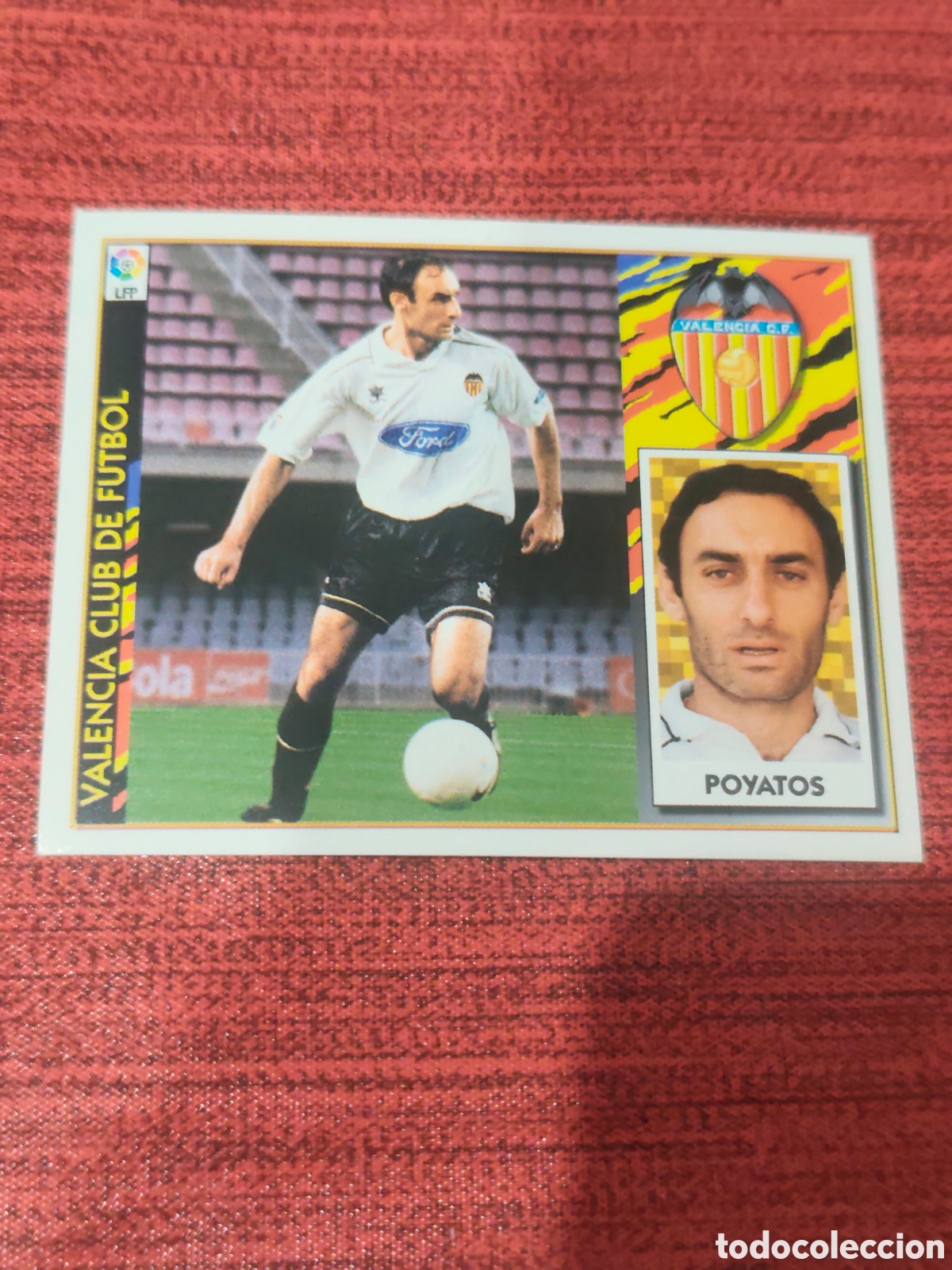 Cromos de F&uacute;tbol: BAJA POYATOS VALENCIA EDICIONES ESTE 1997 1998