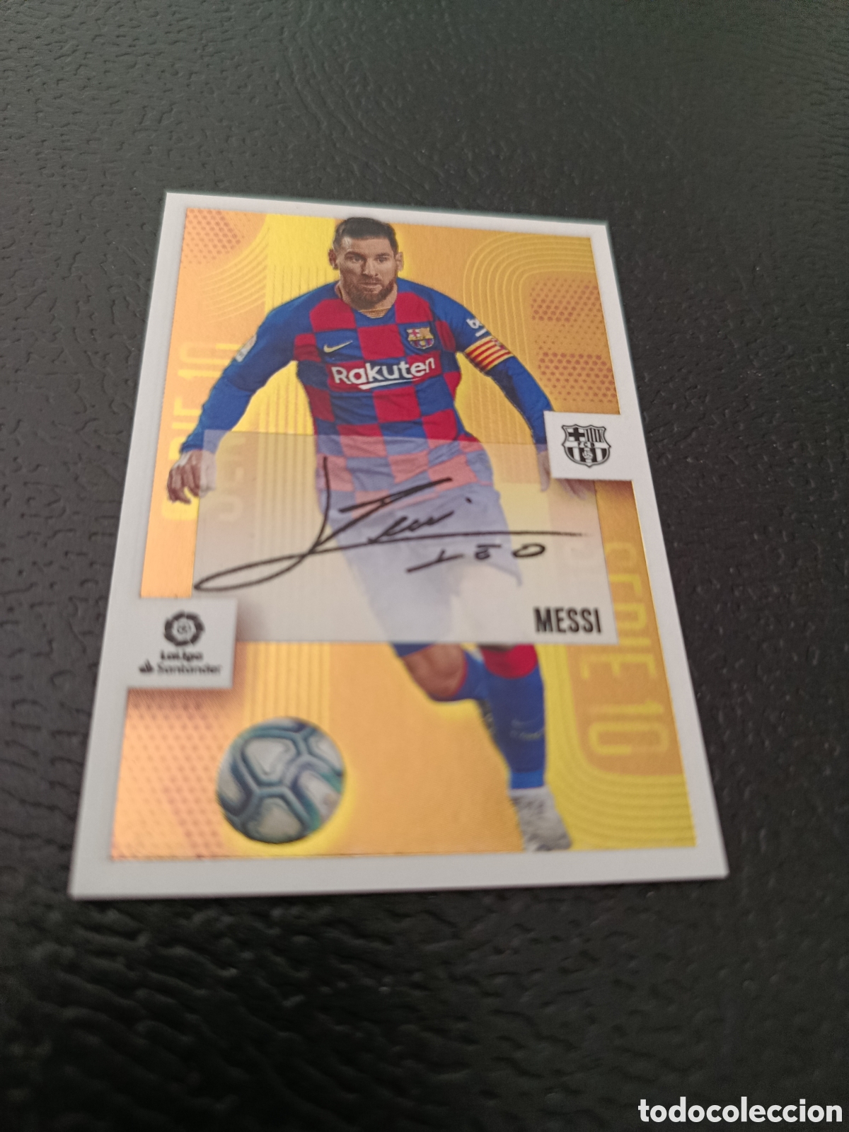 Cromos de F&uacute;tbol: 2020 2021 20 21 ESTE CROMO NUNCA PEGADO EN BUEN ESTADO SERIE 10 AUTOGRAFO MESSI N 16