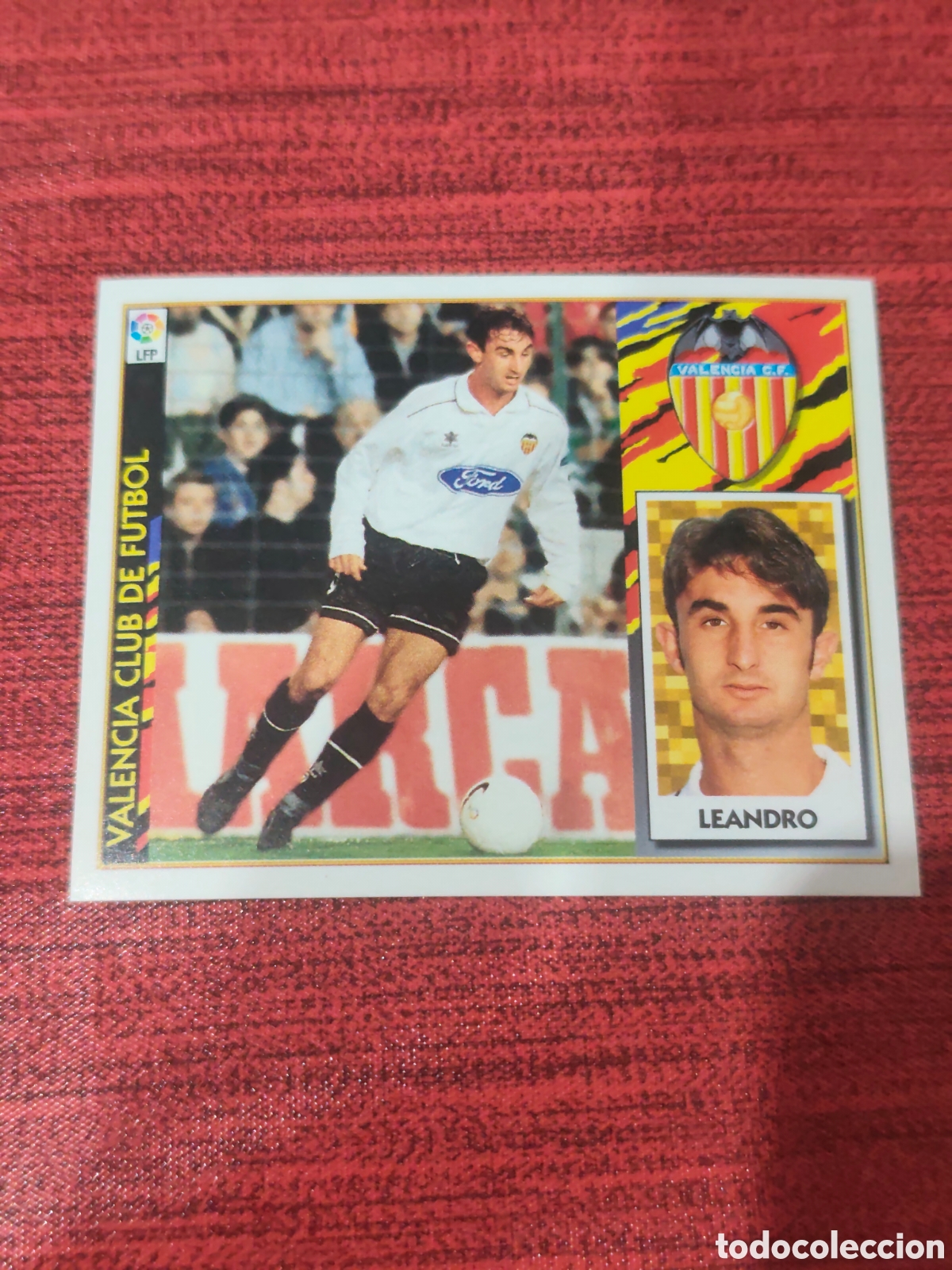 Cromos de F&uacute;tbol: BAJA LEANDRO VALENCIA EDICIONES ESTE 1997 1998