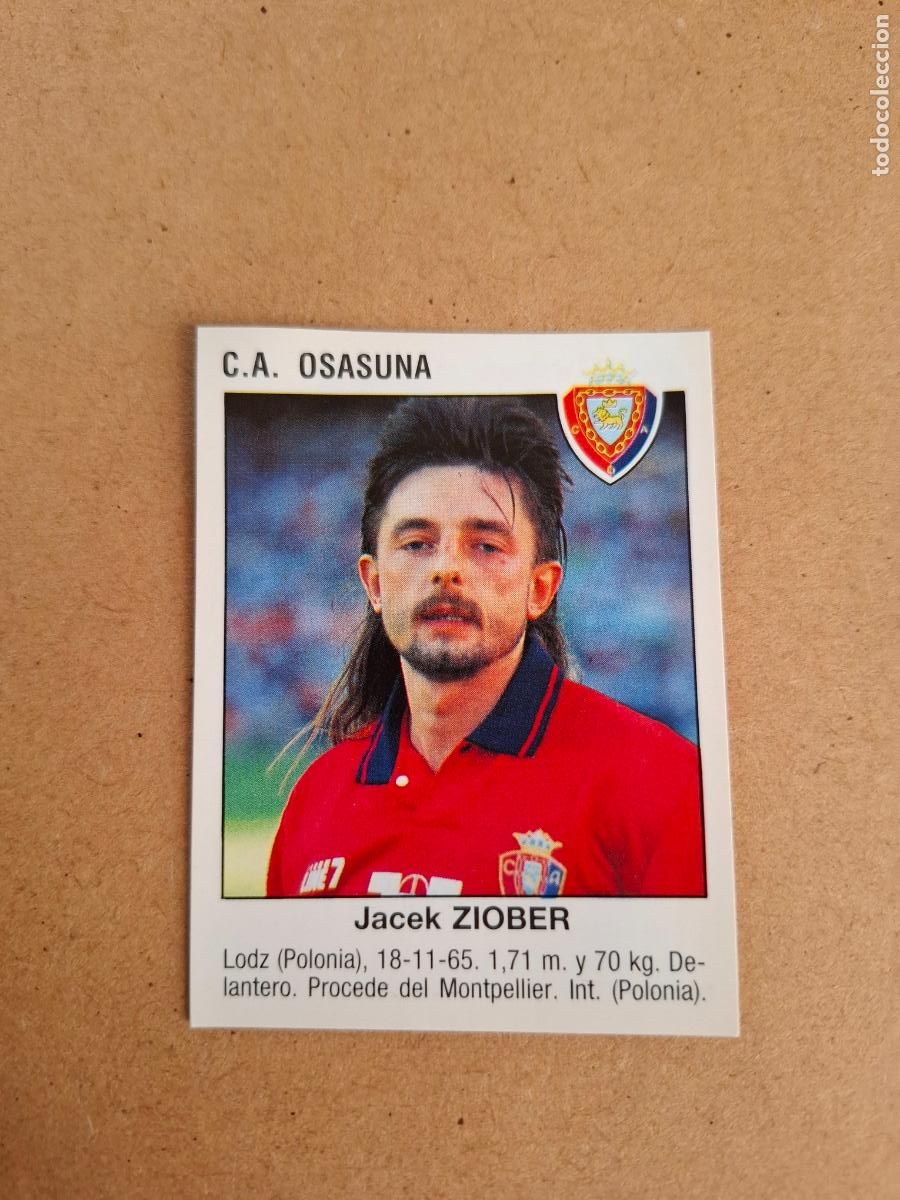 Football Stickers: F&Uacute;TBOL 93 94 - PANINI - ZIOBER - AT. OSASUNA - &Uacute;LTIMA INCORPORACI&Oacute;N - ( NUNCA PEGADO )