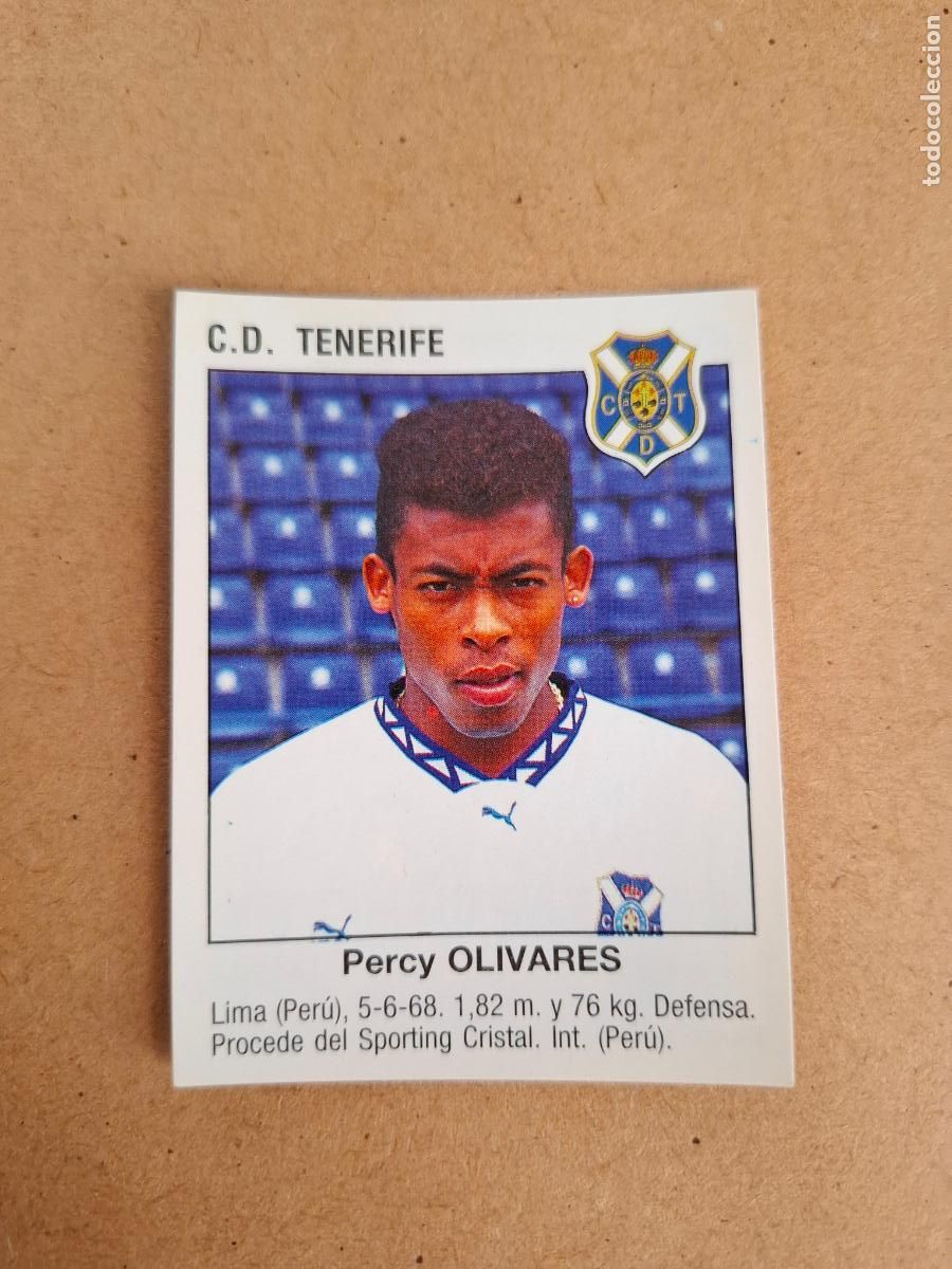 Football Stickers: F&Uacute;TBOL 93 94 - PANINI - OLIVARES - CD. TENERIFE - &Uacute;LTIMA INCORPORACI&Oacute;N - ( NUNCA PEGADO )